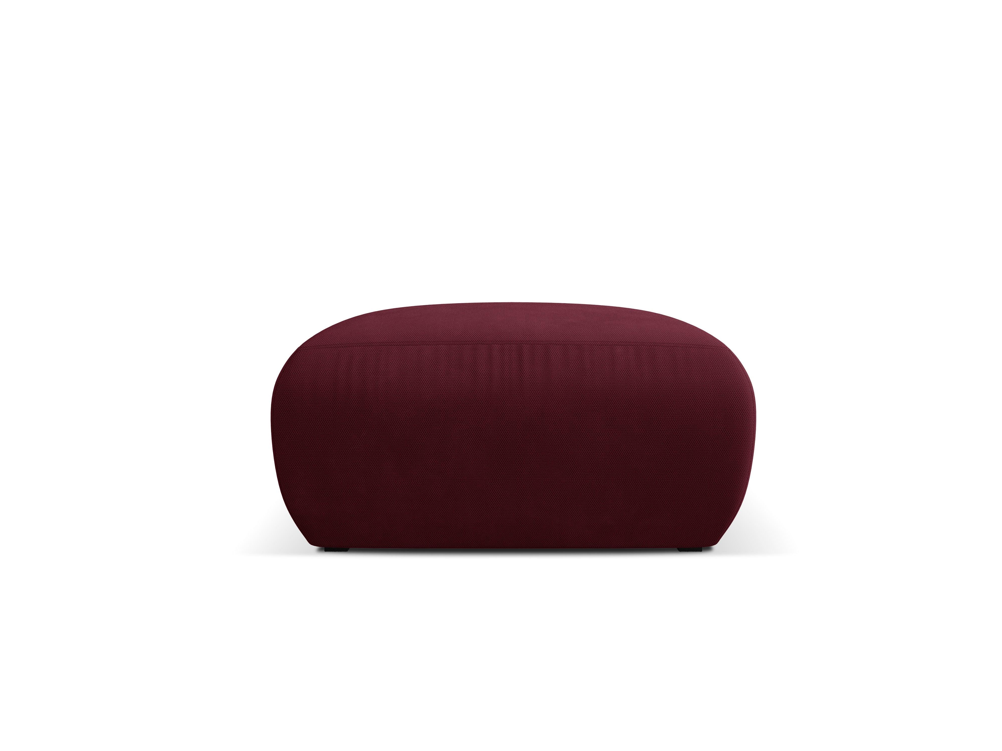 Puf w tkaninie chenillowej LOLA bordowy Windsor & Co Eye on Design