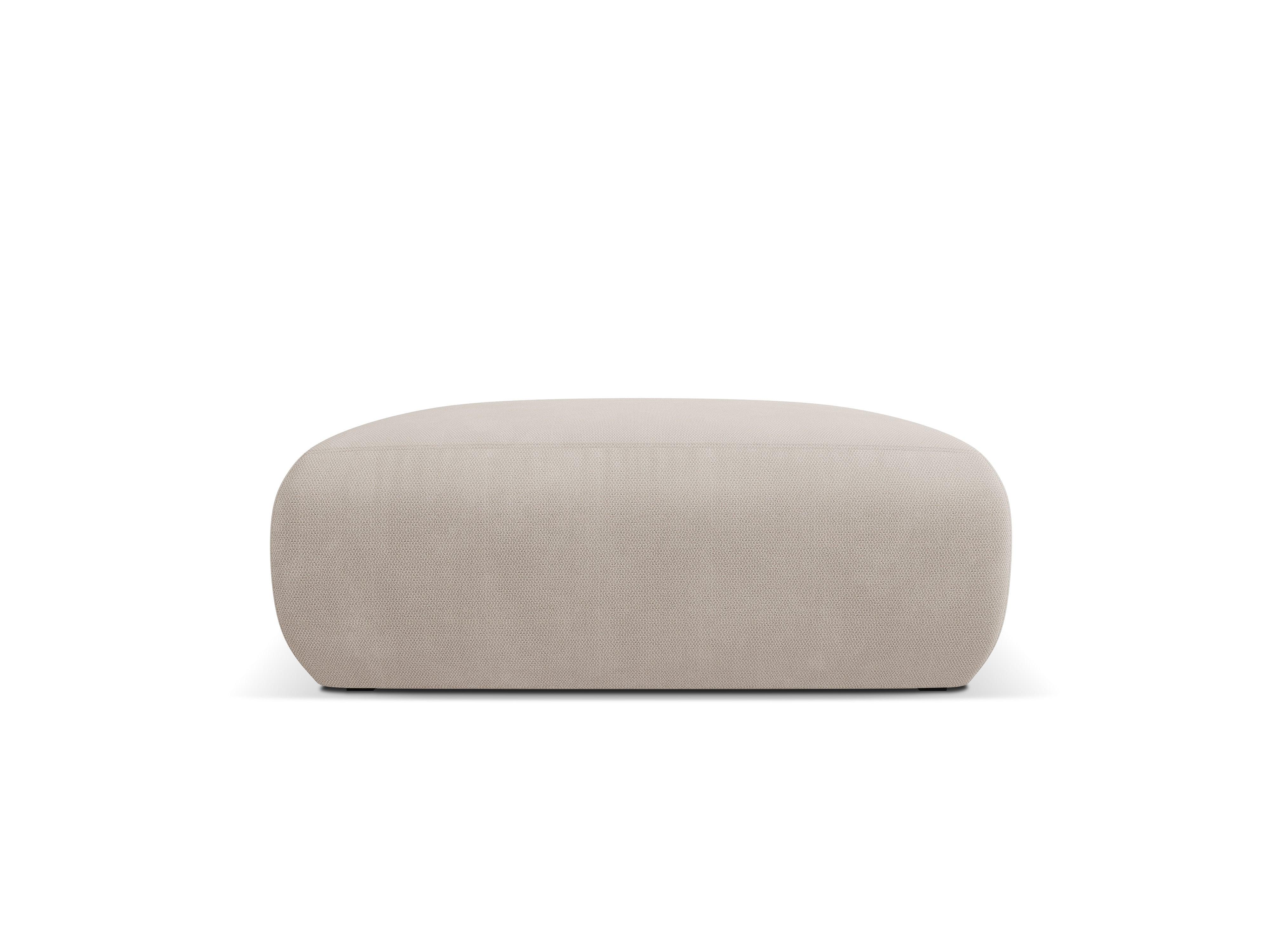 Puf w tkaninie chenillowej XL LOLA beżowy Windsor & Co Eye on Design