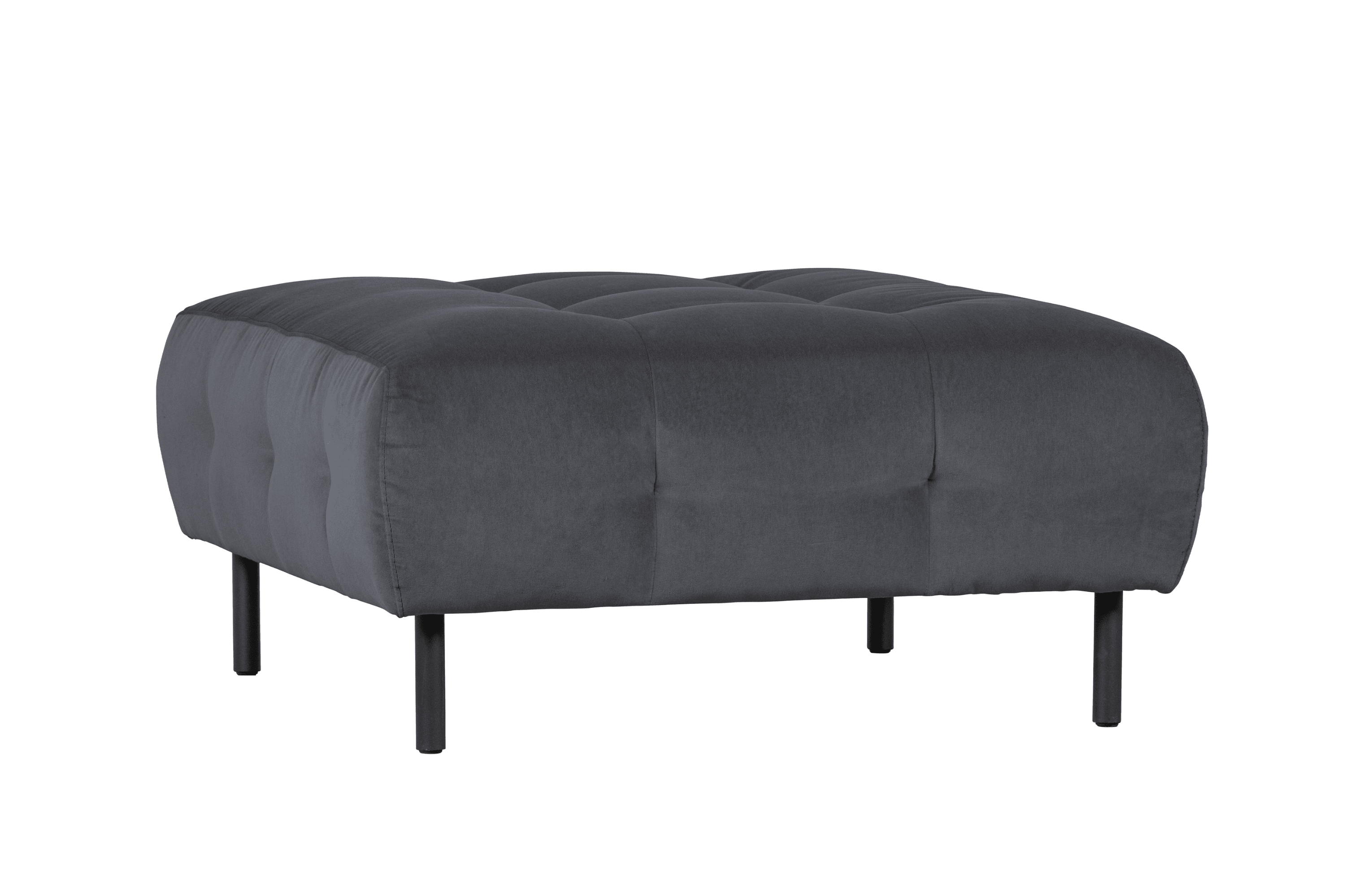 Pufa aksamitna LLOYD antracytowy Woood Exclusive Eye on Design