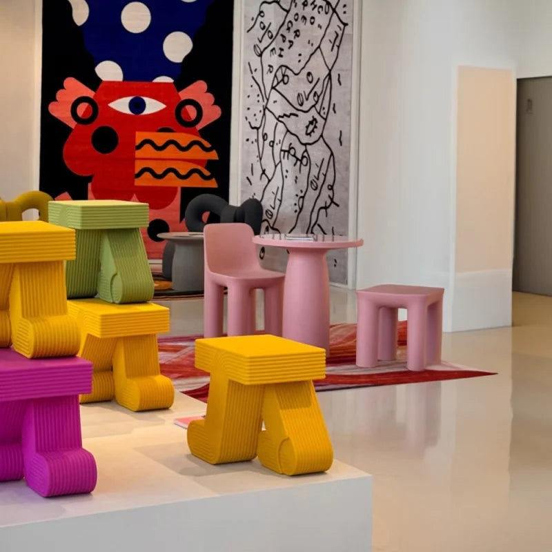 Bočný záhradný stolík WALKING žltý