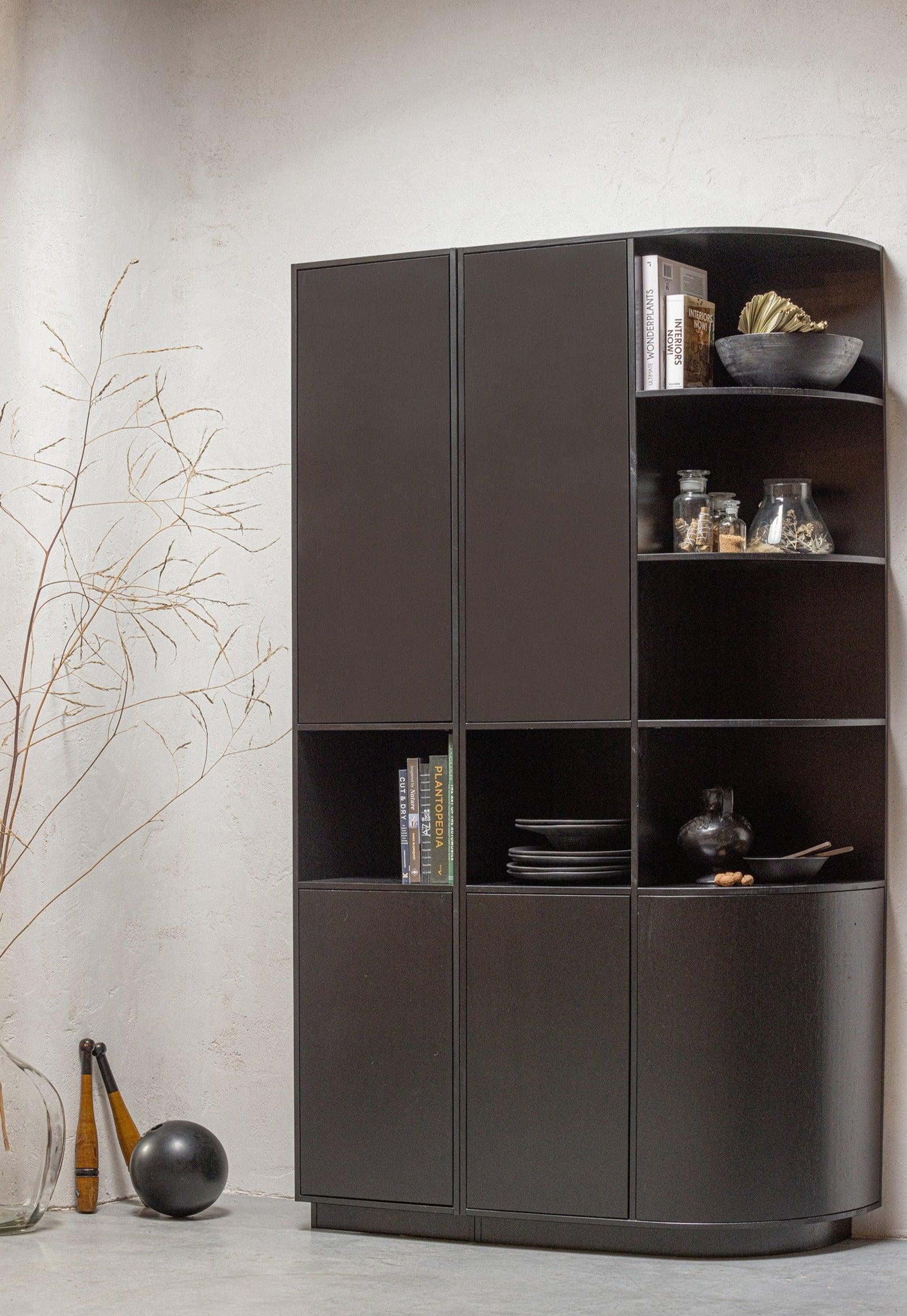 Regał prawostronny FINCA czarny Woood Exclusive Eye on Design