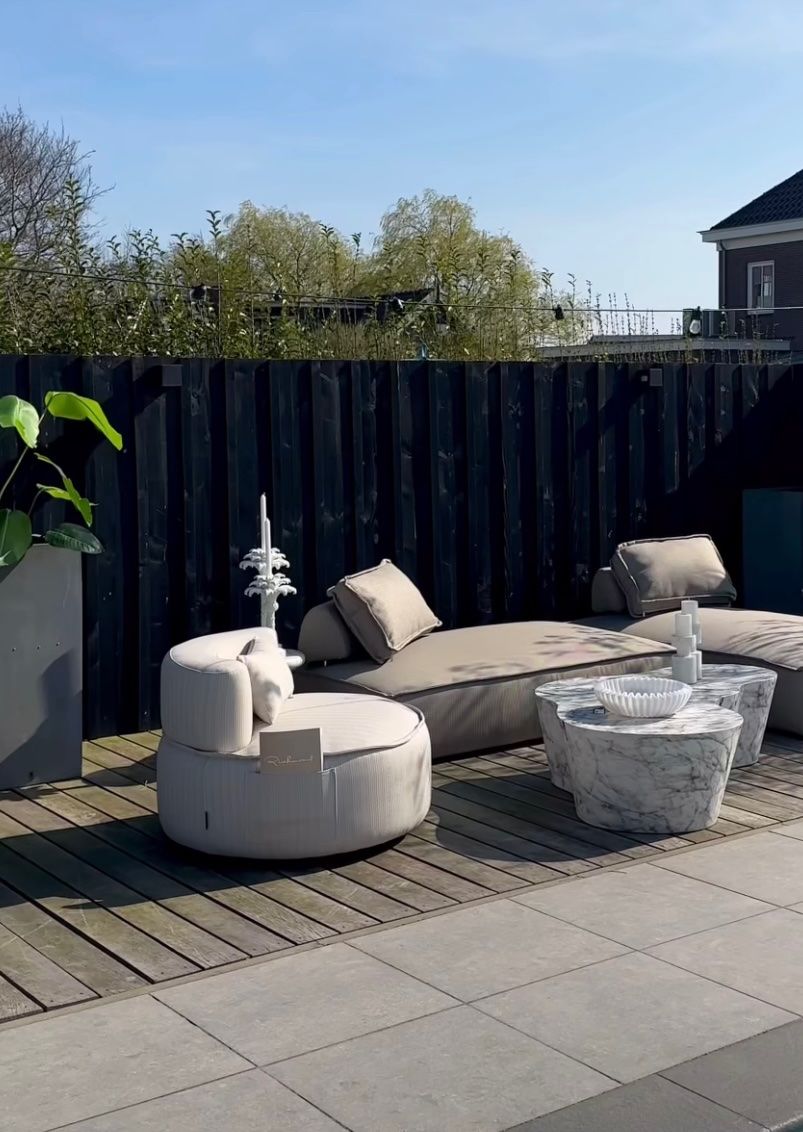 Záhradný konferenčný stolík ROCKYARD biely