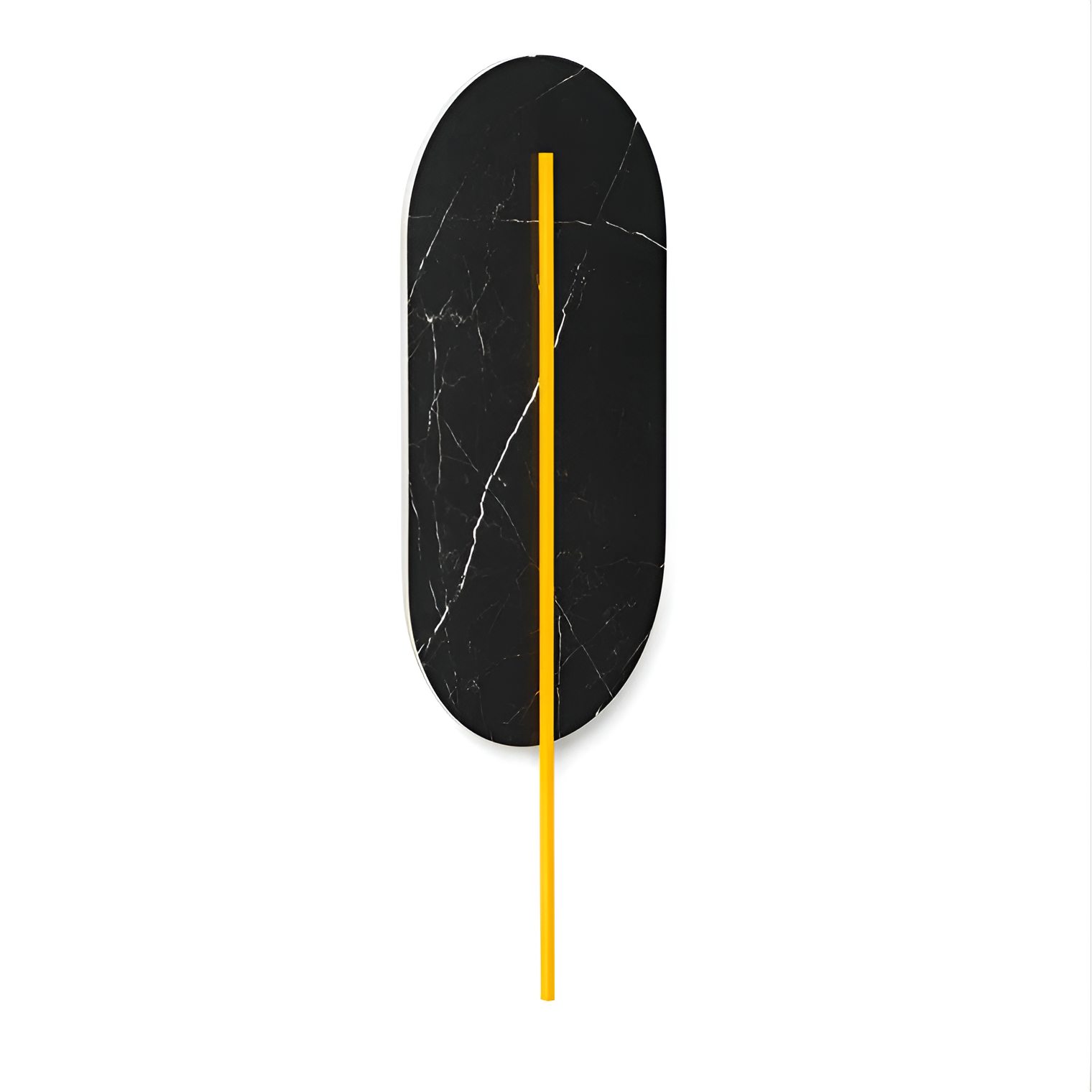 Nástenné svietidlo ROKKE STONE čierny kremičitý kameň