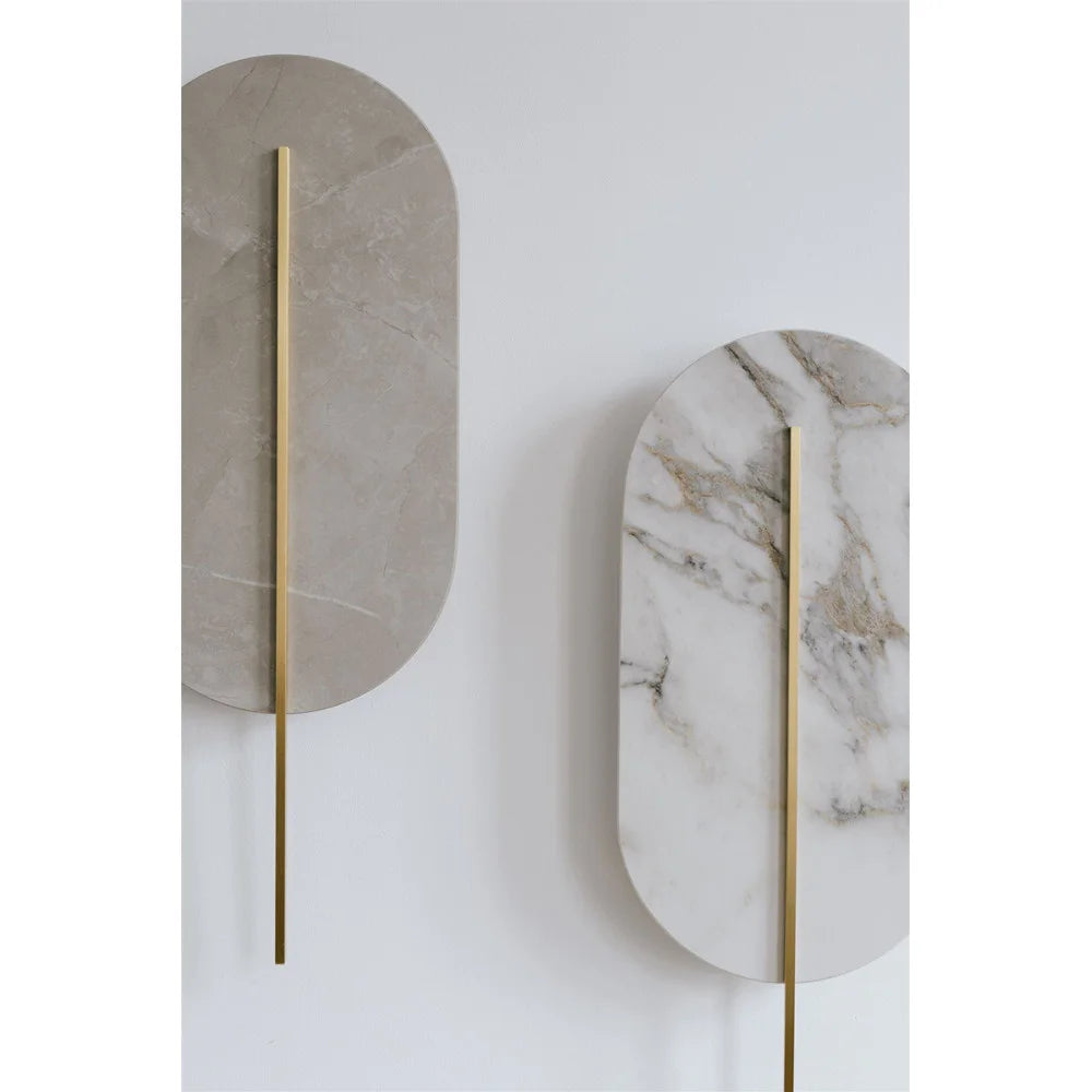 Nástenné svietidlo ROKKE STONE zelený kameň z kremenca