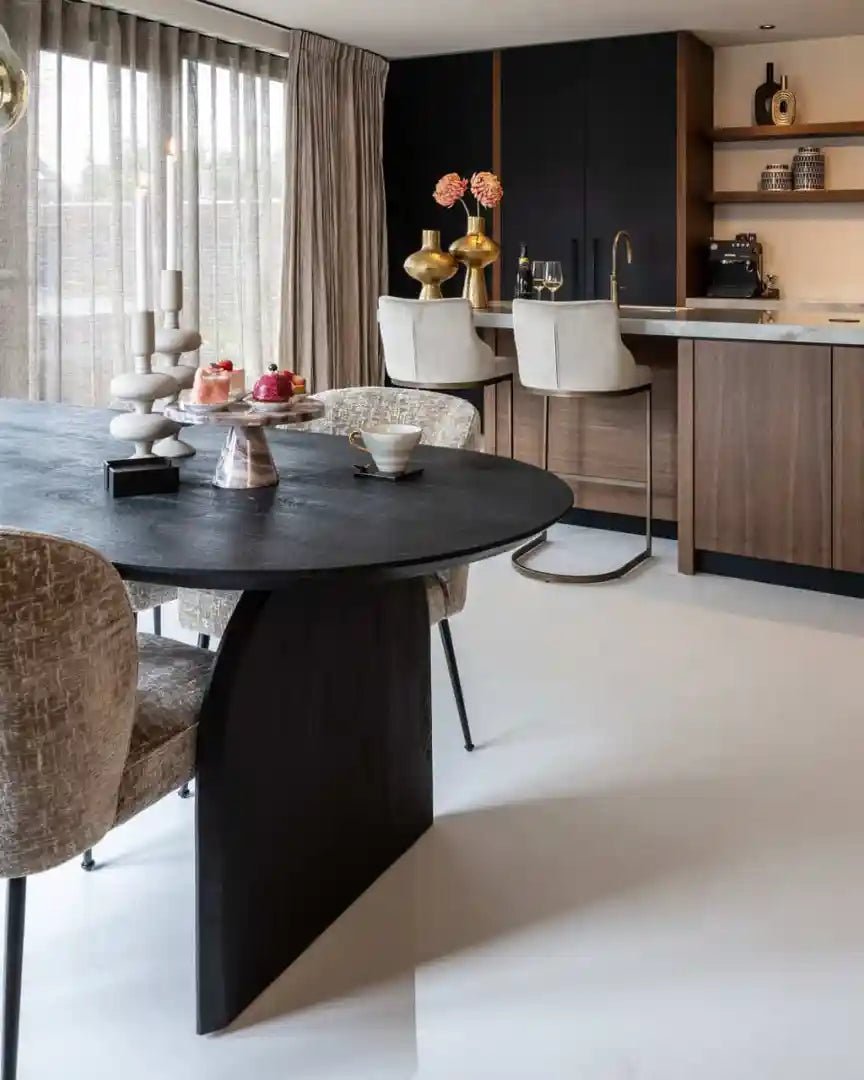 HUDSON Table Black Mango Wood