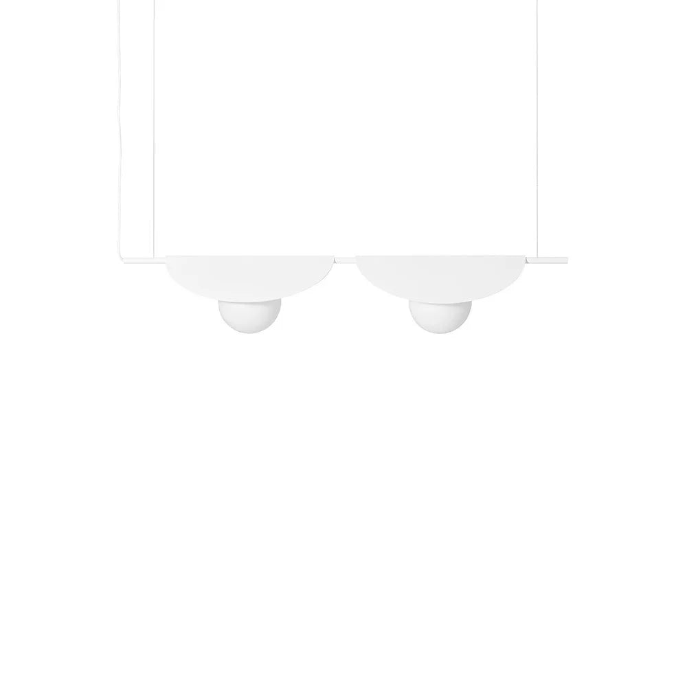 Závesná lampa SALLO biela