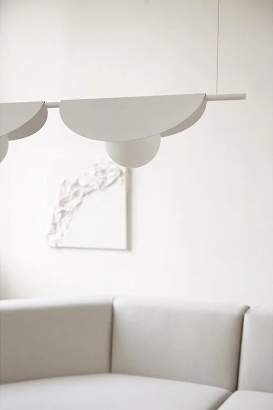 Závesná lampa SALLO biela