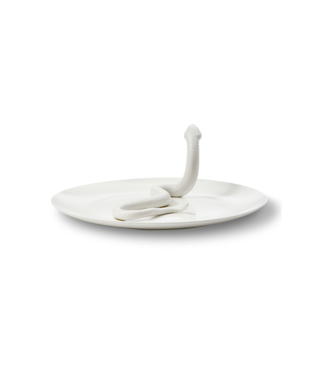 Decorative tray SNAKE white