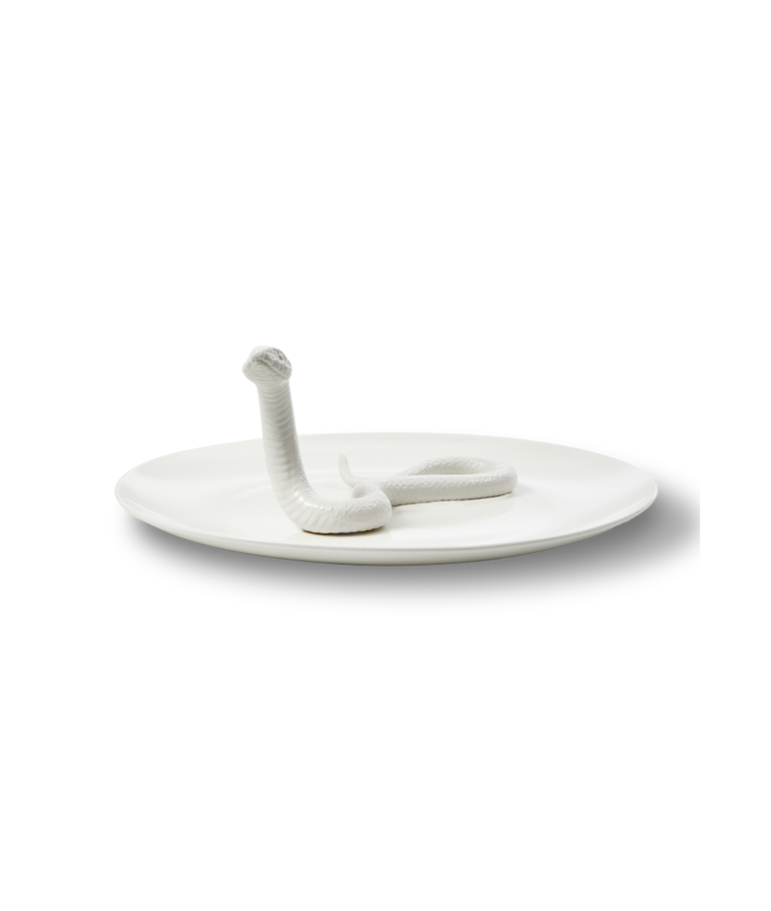 Decorative tray SNAKE white