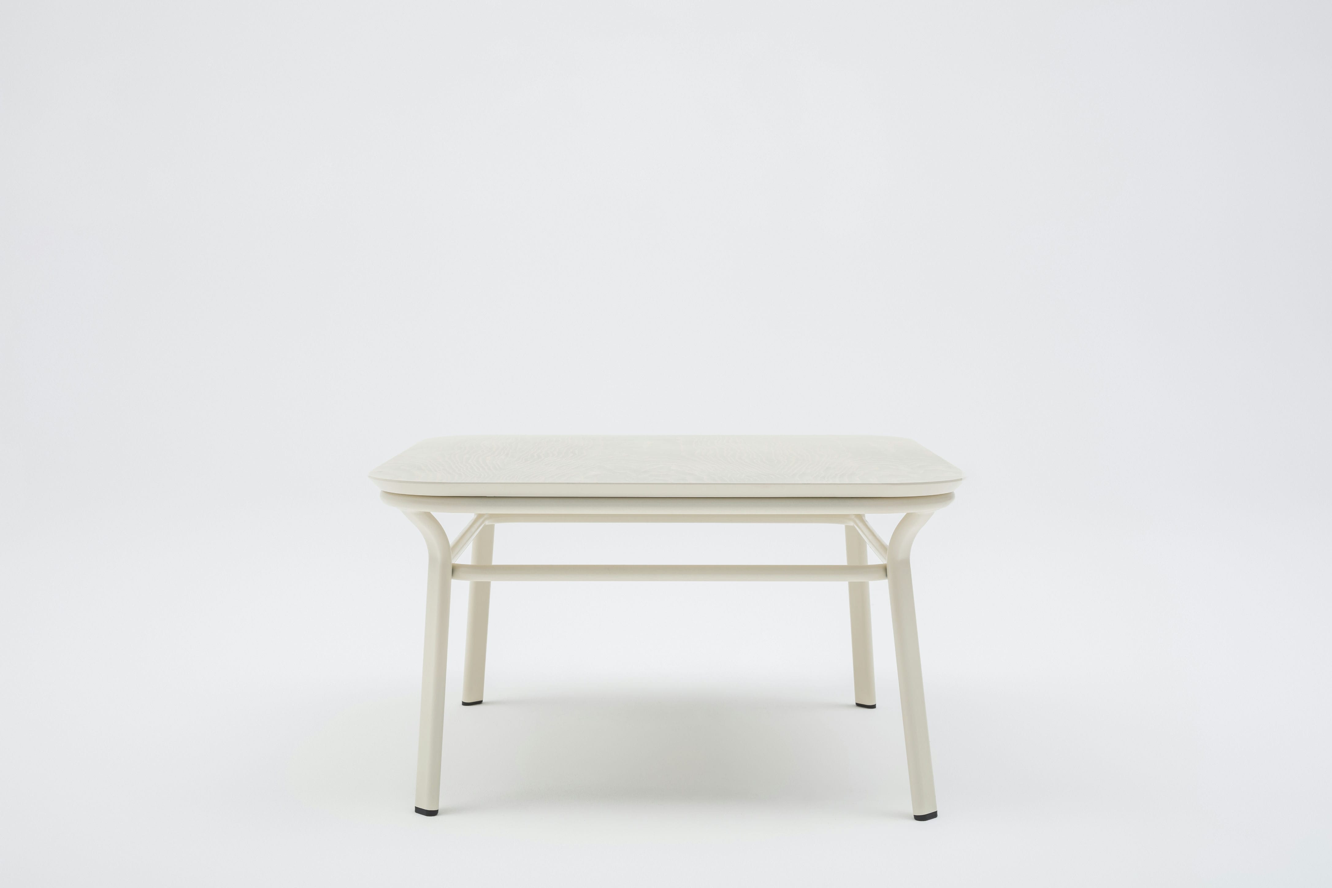 Kávový stolík GRACE dyha s kovovou základňou