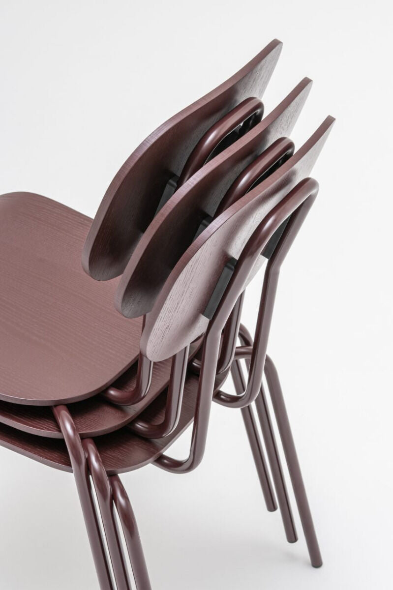 Krzesło NEW SCHOOL beżowa podstawa – .mdd