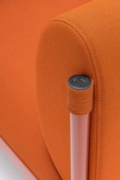 2-seater Sofa low upholstered stilt