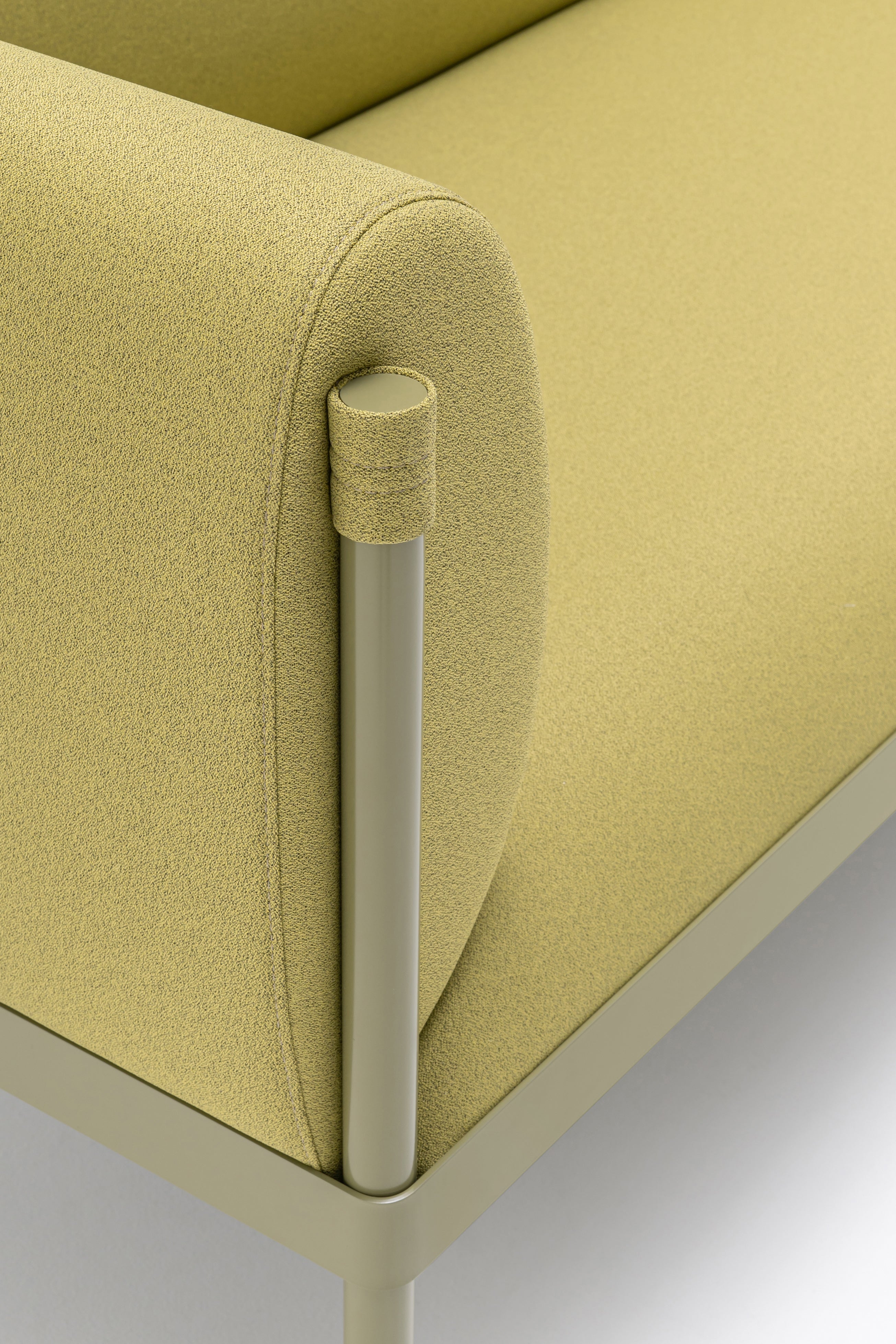 2-seater Sofa low upholstered stilt