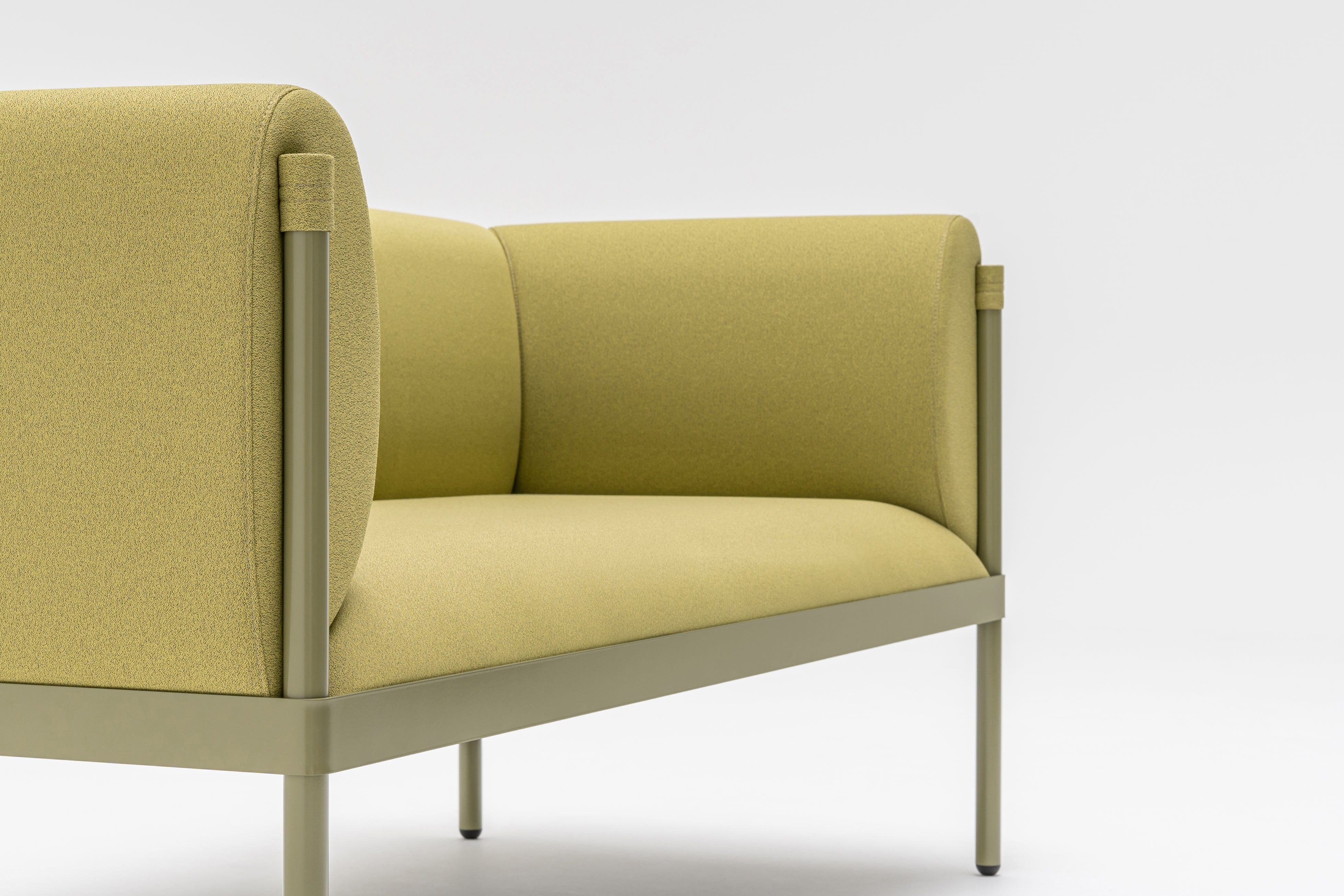2-seater Sofa low upholstered stilt