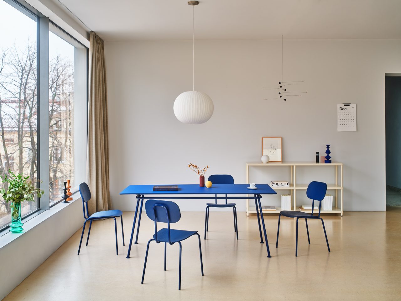 New school chair red base