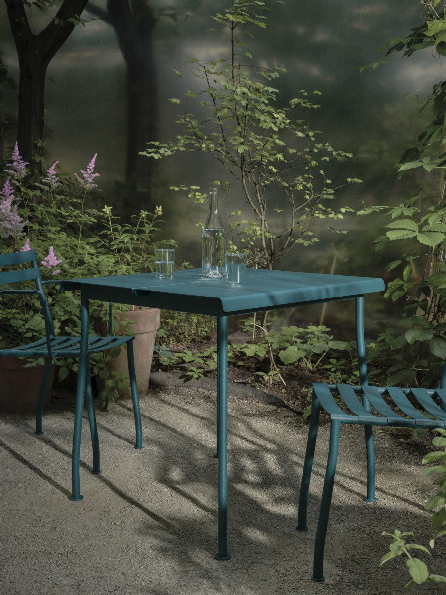 Galvanized steel square table