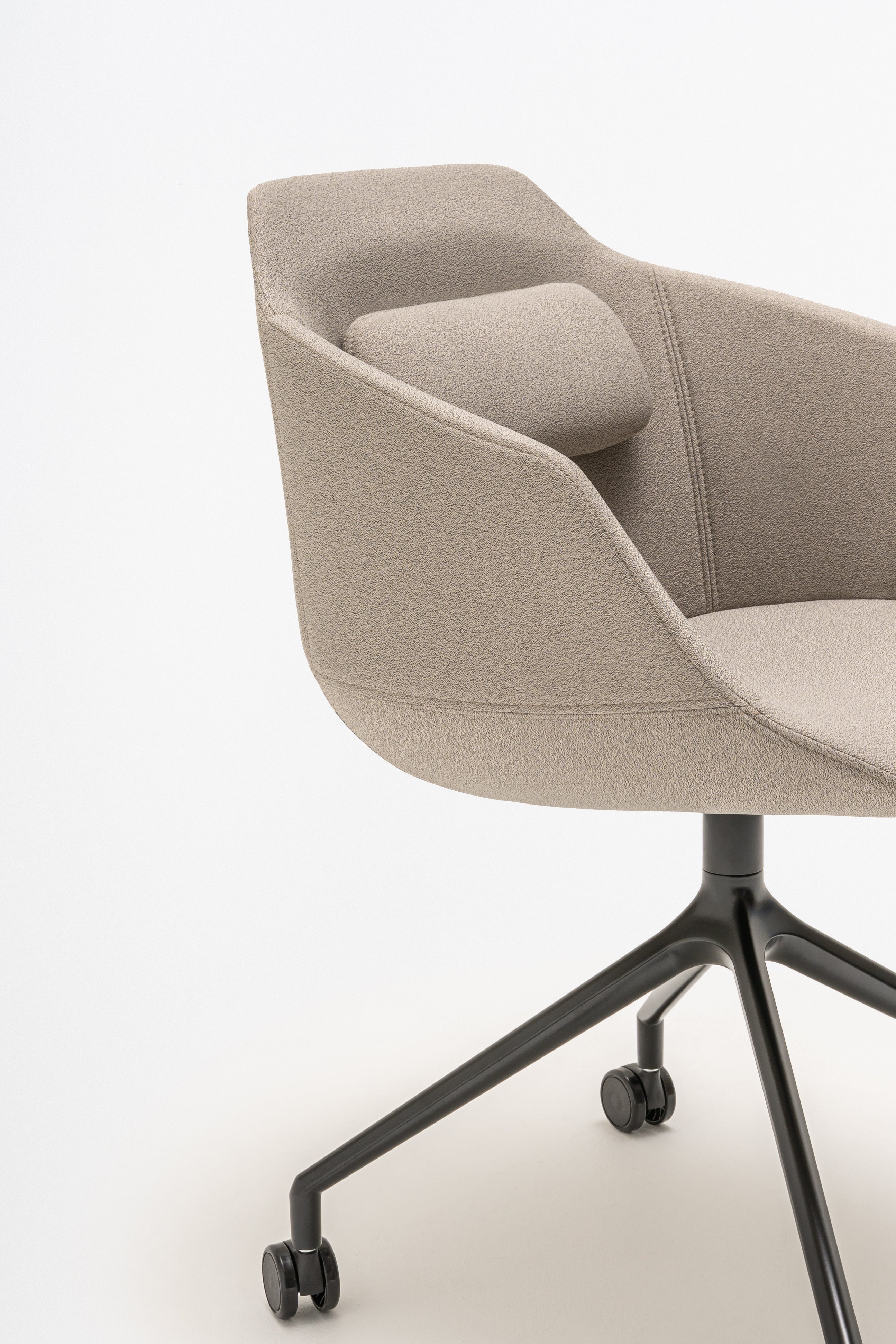 Office chair Ultra base of the cross with wheels for hard surface