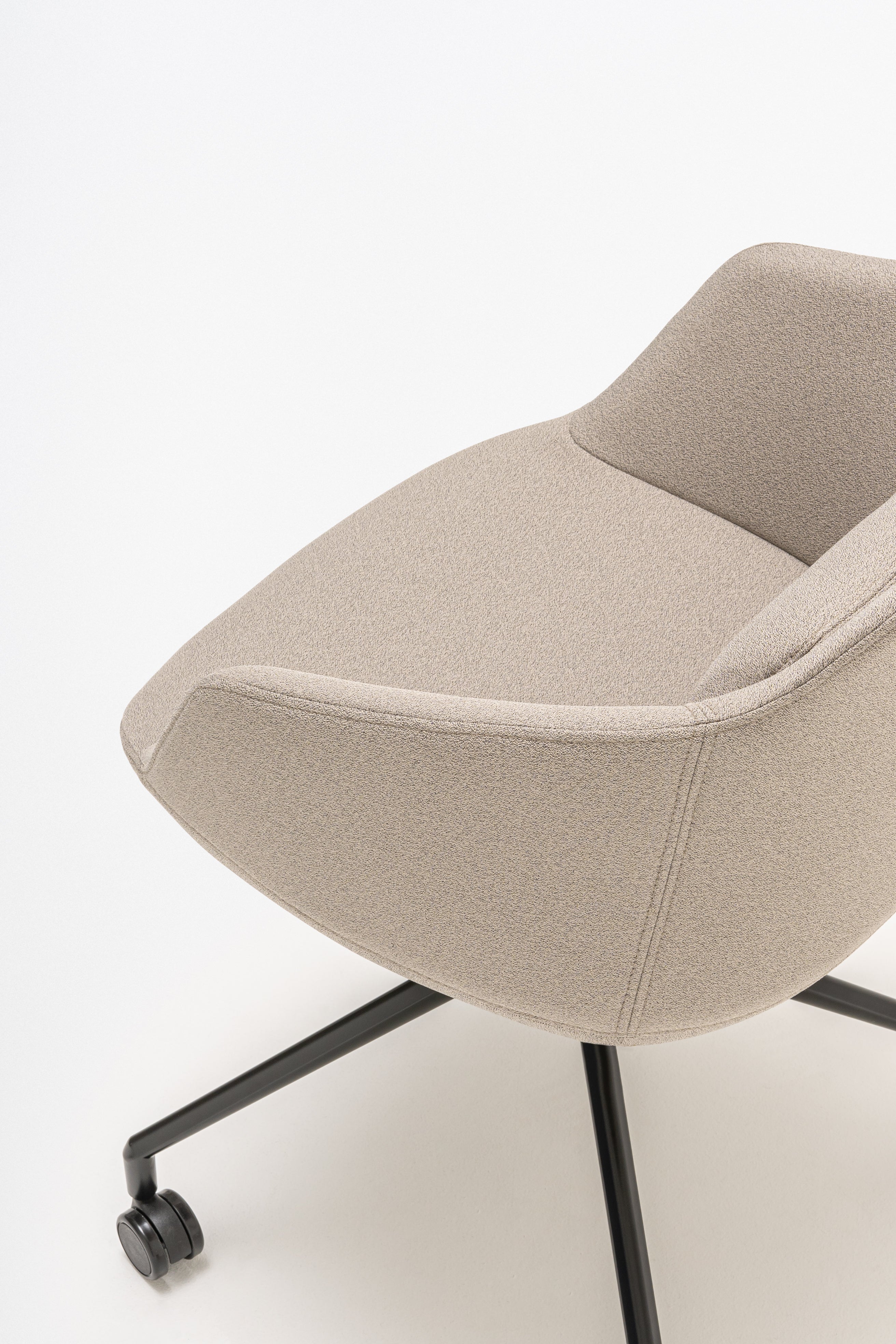 Office chair Ultra base of the cross with wheels for hard surface