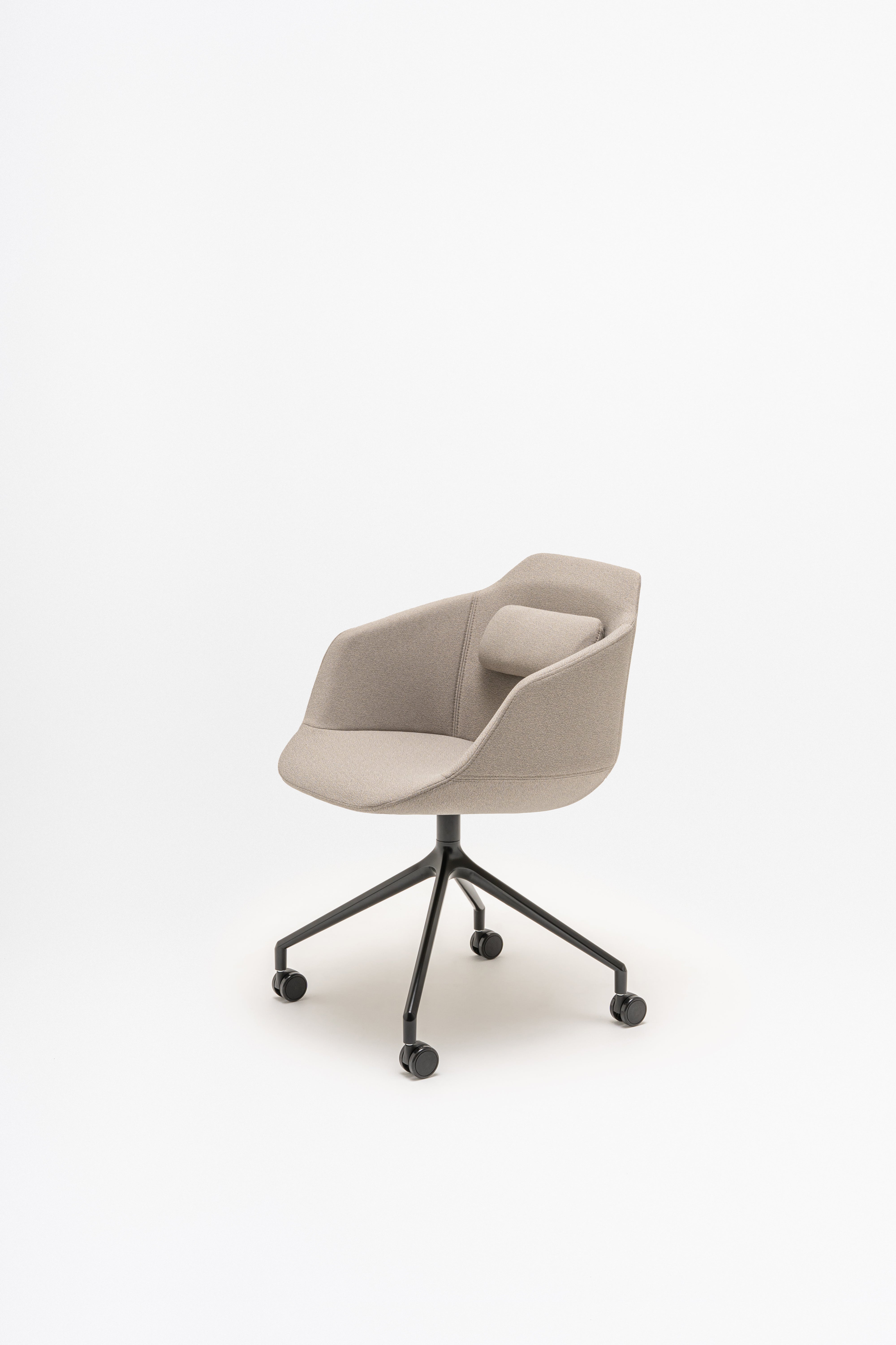 Office chair Ultra base of the cross with wheels for hard surface