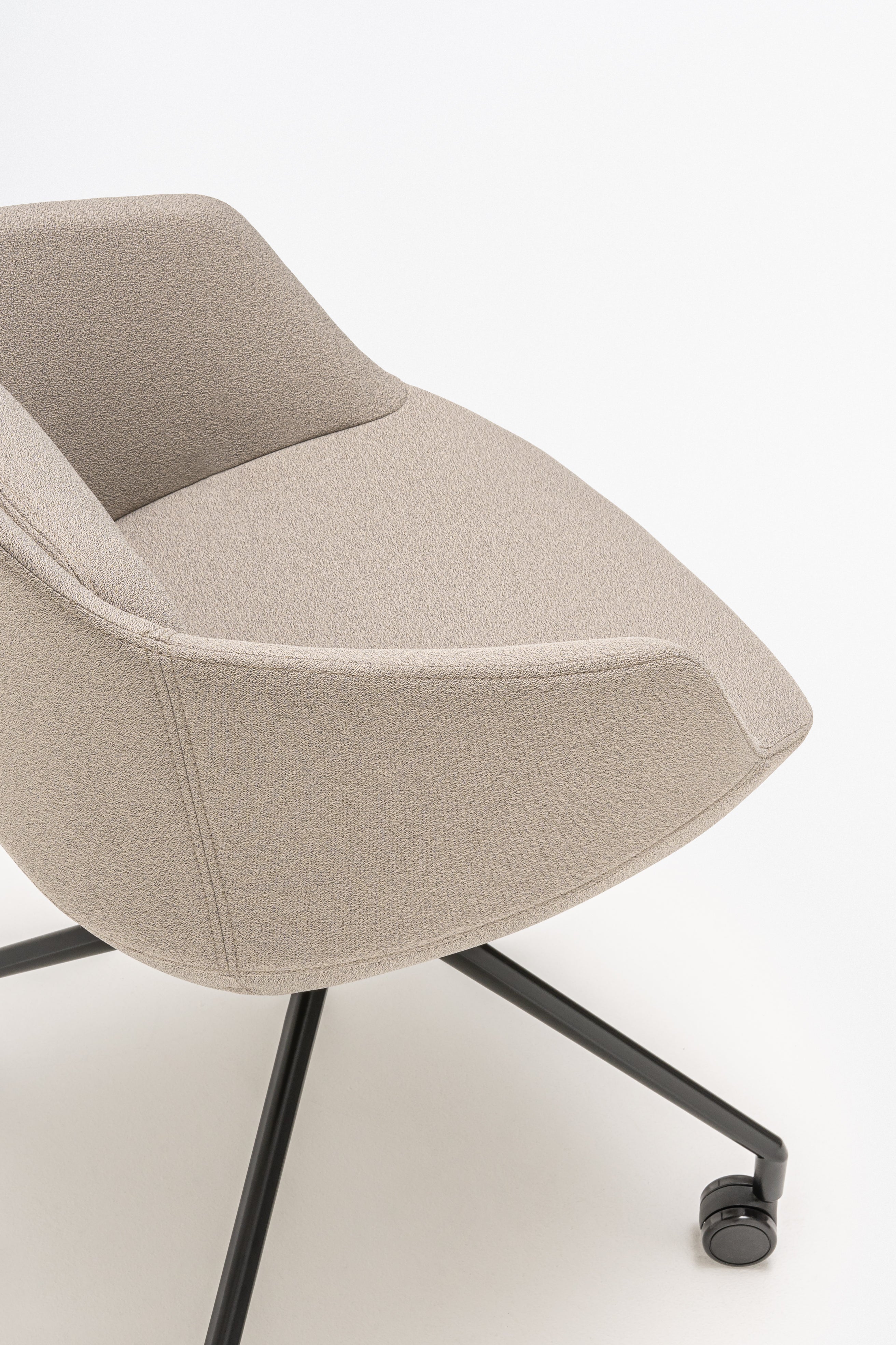 Office chair Ultra base of the cross with wheels for hard surface