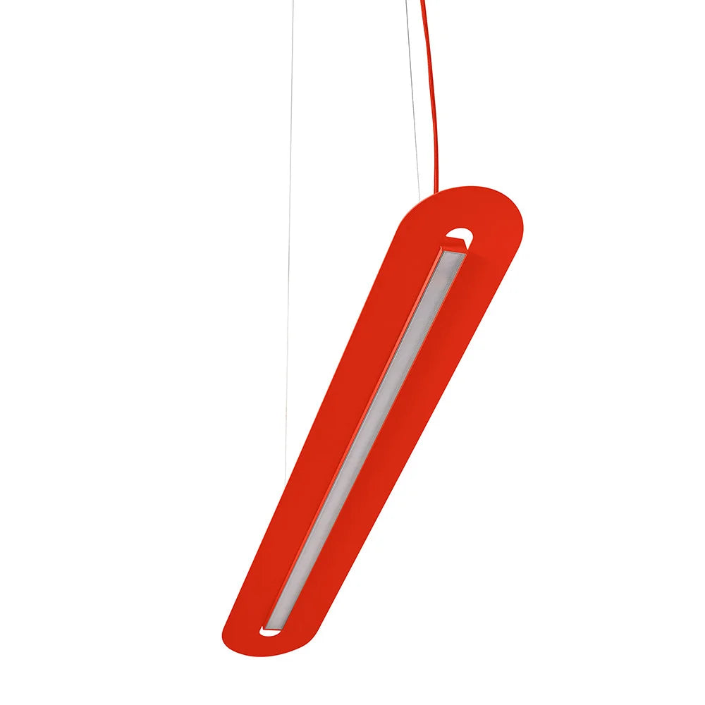 SENKEI pendant lamp in red-orange