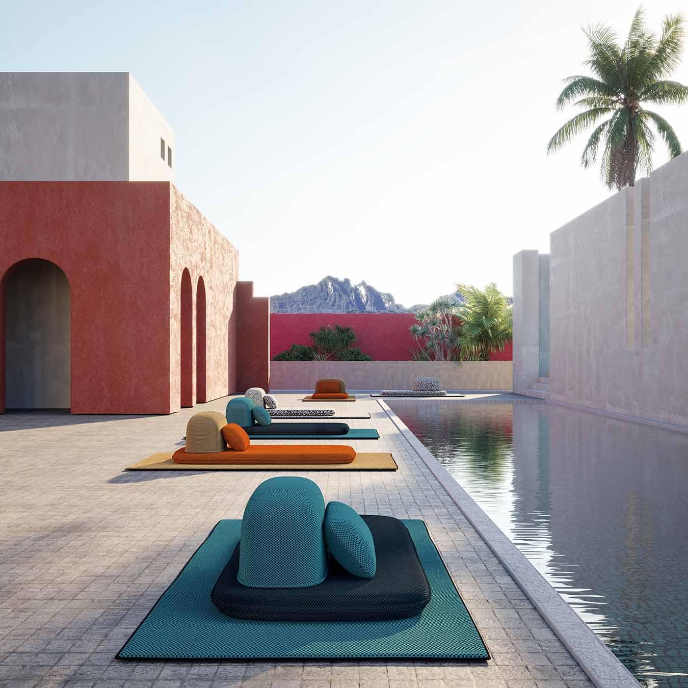 Siedzisko zewnętrzne CAILLOU beżowy Liu Jo Living Eye on Design