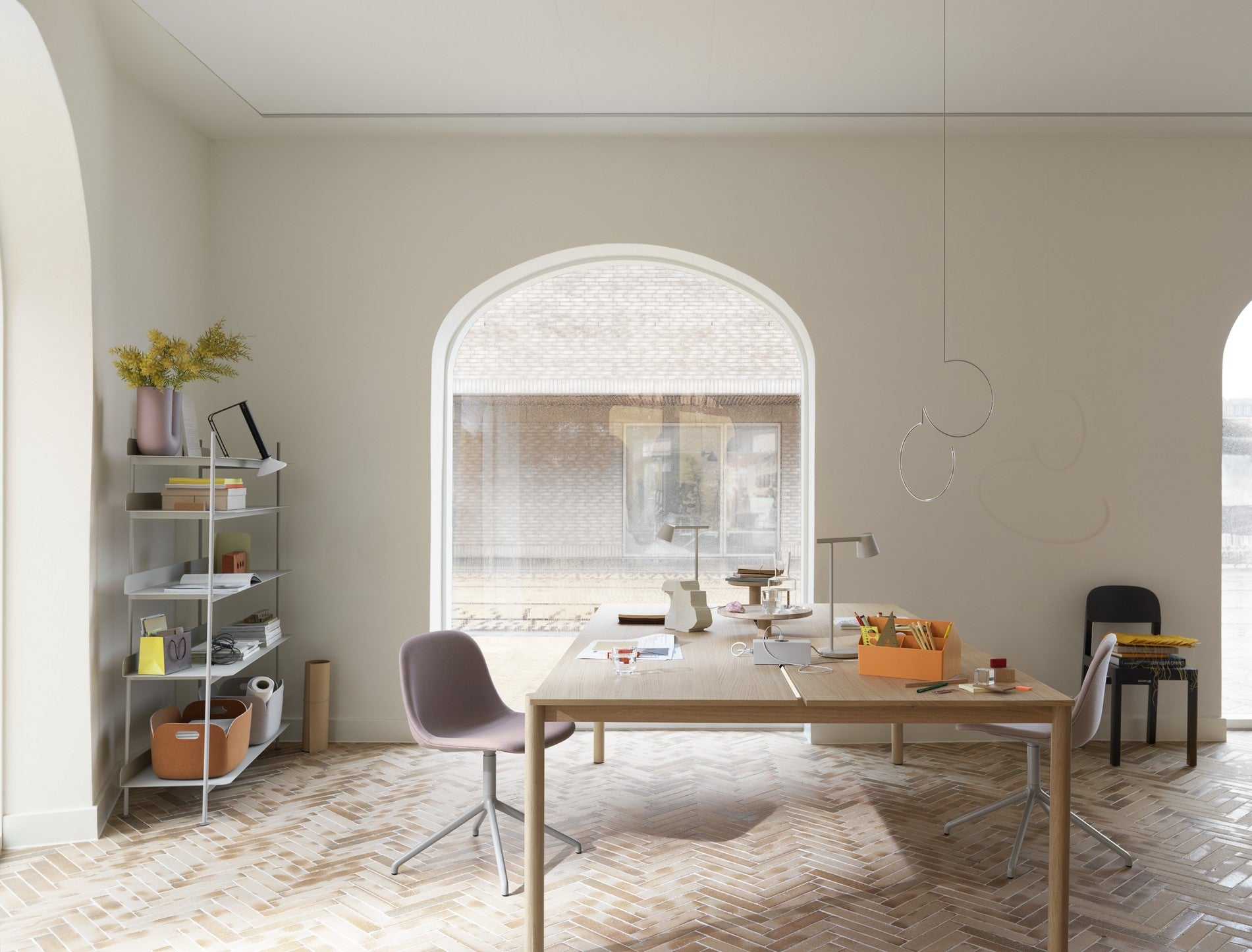 Lampa biurowa TIP szary