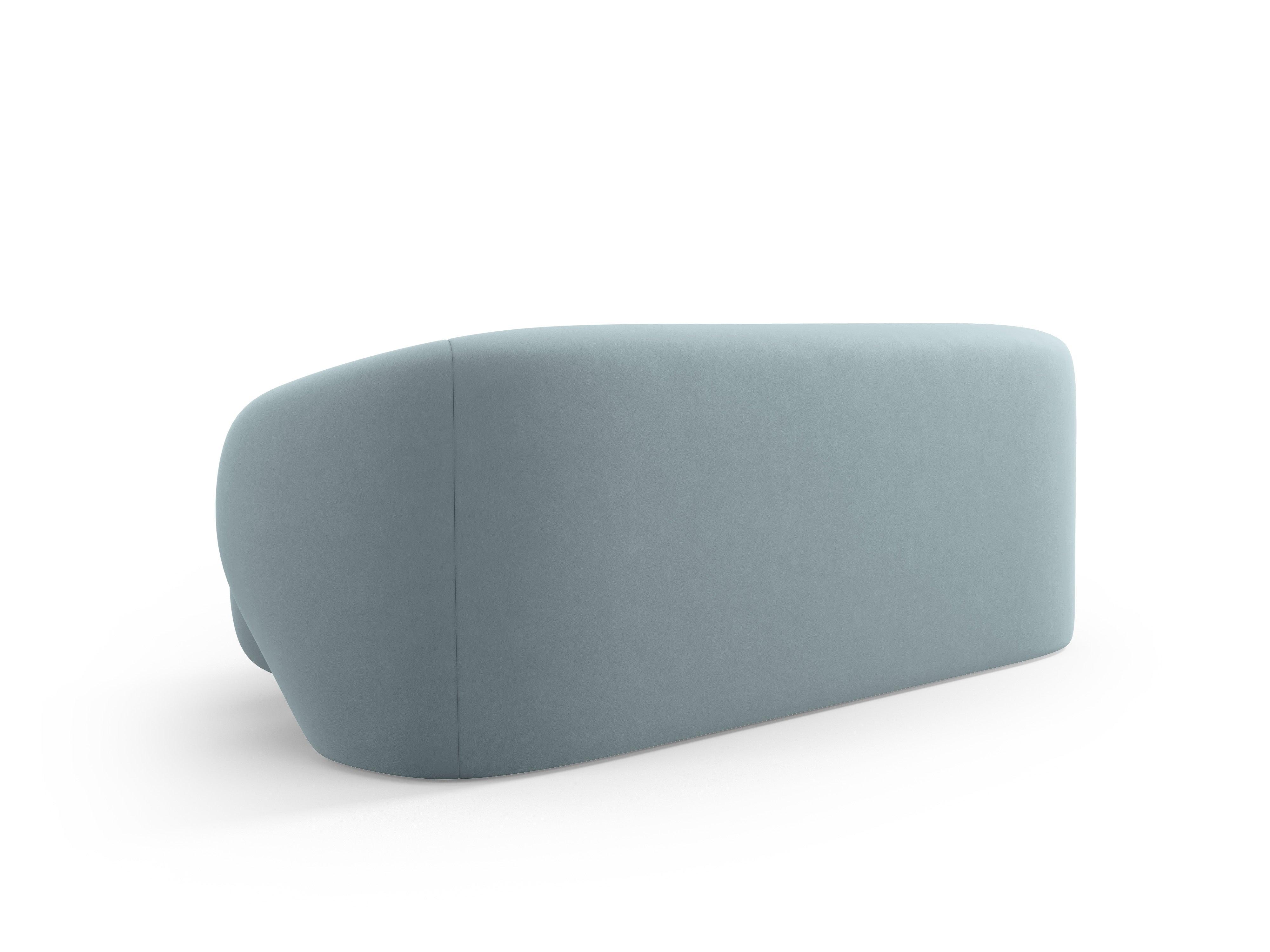 Sofa 2-osobowa aksamitna CAMDEN niebieski Cosmopolitan Design Eye on Design