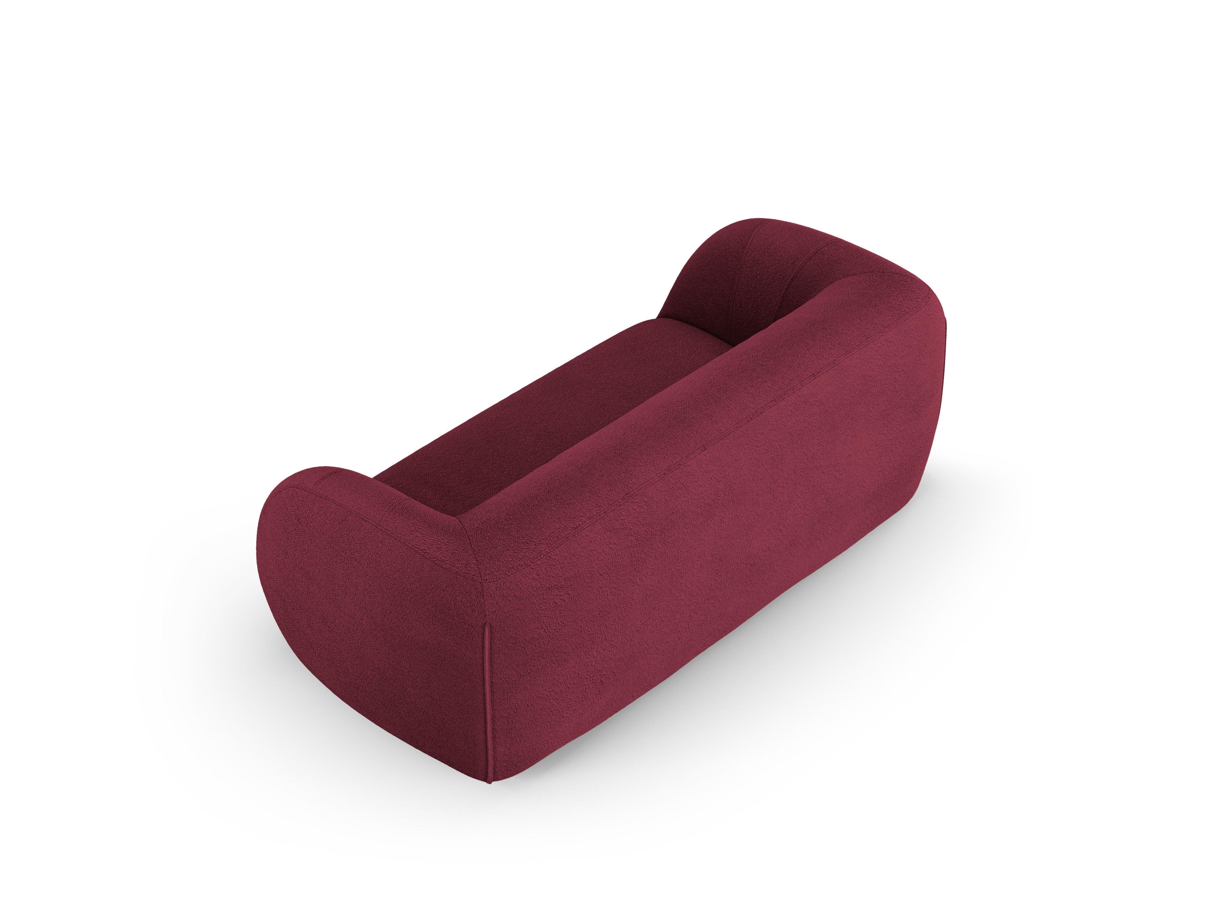 Sofa 2-osobowa ESSEN bordowy boucle Cosmopolitan Design Eye on Design