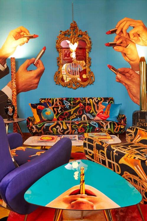 Sofa 2-osobowa SNAKES czarny Seletti Eye on Design