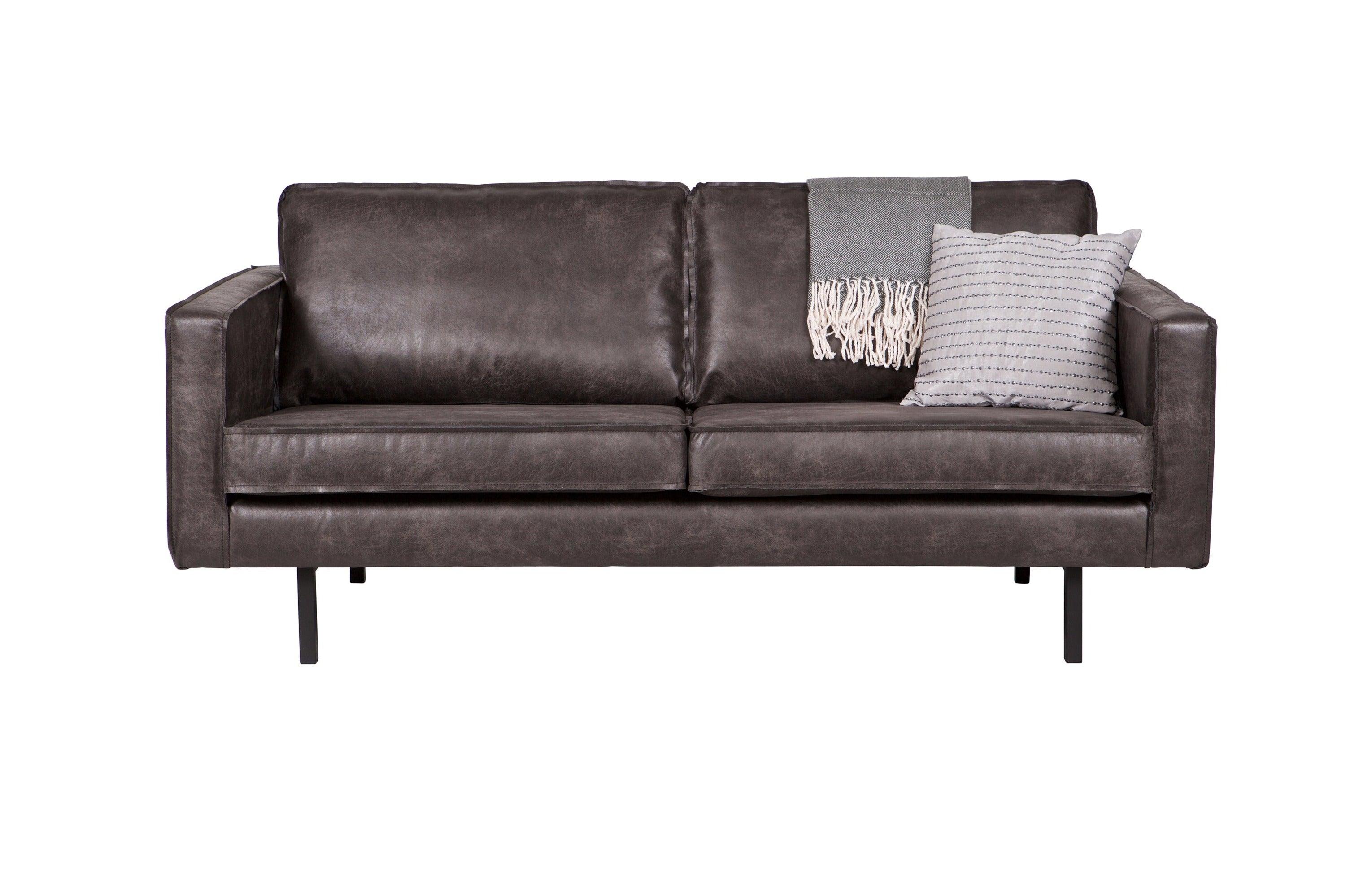 Sofa 2,5-osobowa skórzana RODEO czarny Be Pure Eye on Design