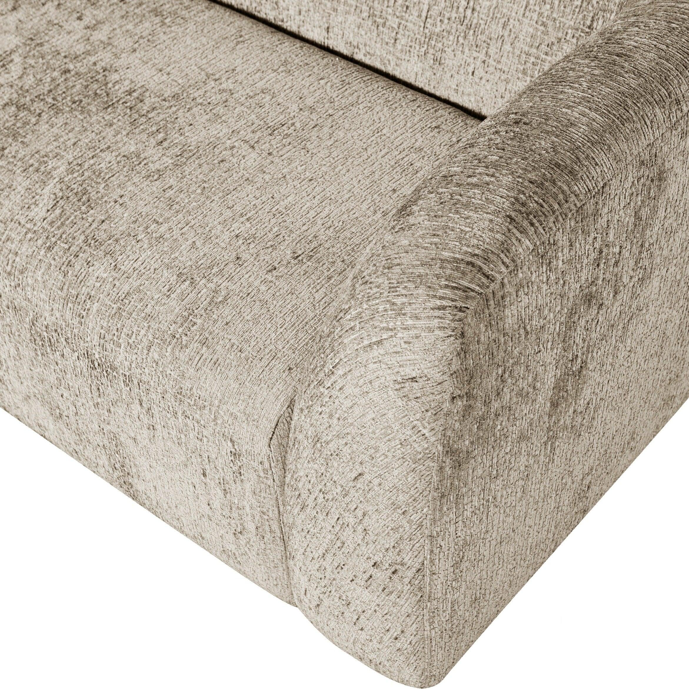 Sofa 3-osobowa aksamitna SLOPING beżowy Be Pure Eye on Design