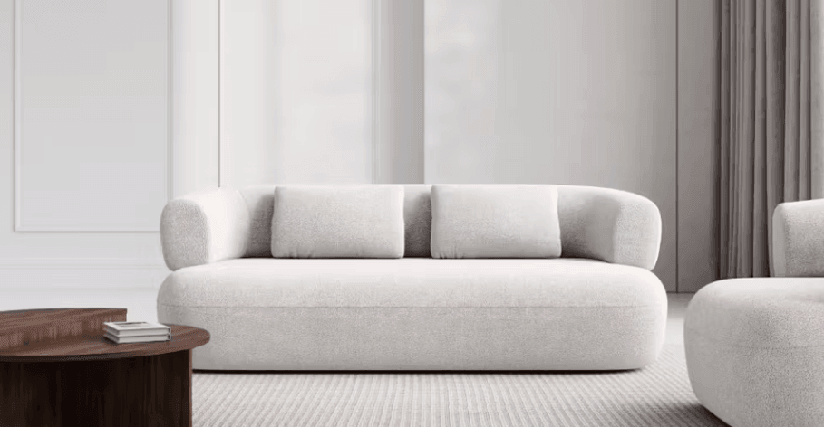 Sofa 3-osobowa ALDRIN szary boucle Windsor & Co Eye on Design