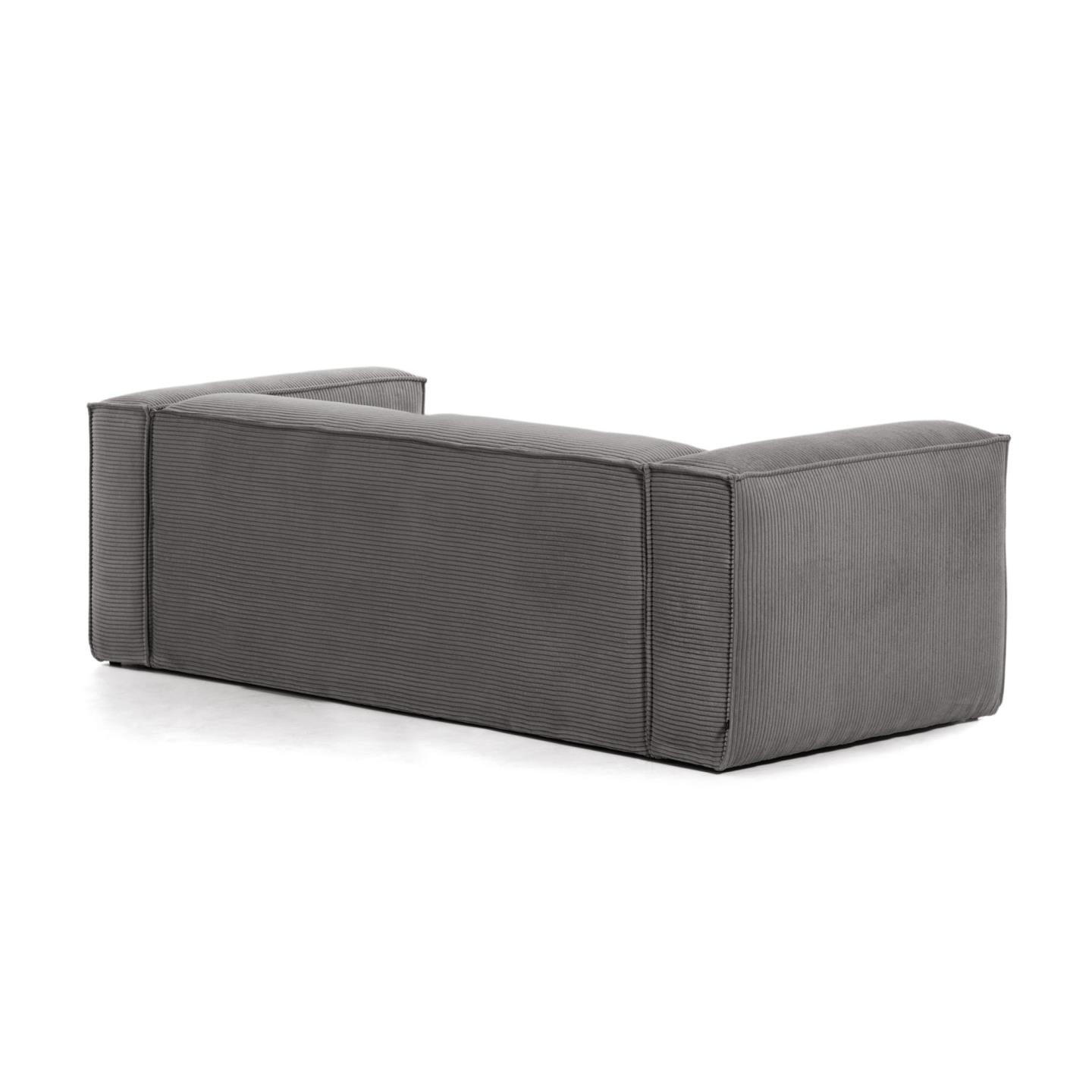 Sofa 3-osobowa BLOK szary sztruks La Forma Eye on Design