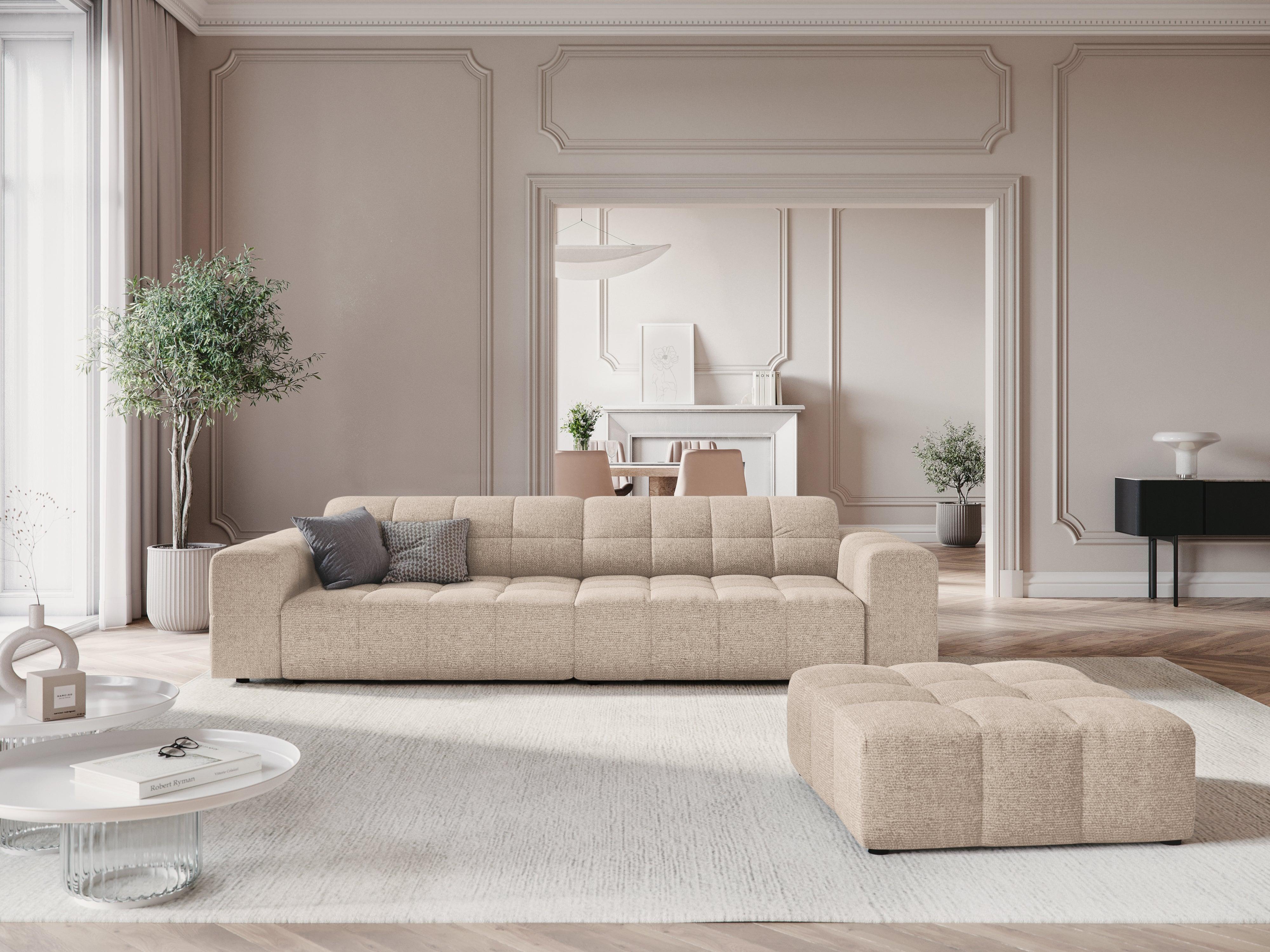 Sofa 3-osobowa CHICAGO beżowy szenil Cosmopolitan Design Eye on Design