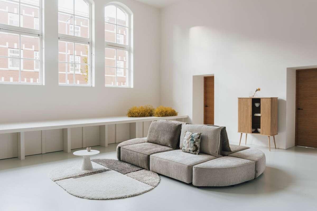 Sofa 3-osobowa HUNTER piaskowy Zuiver Eye on Design