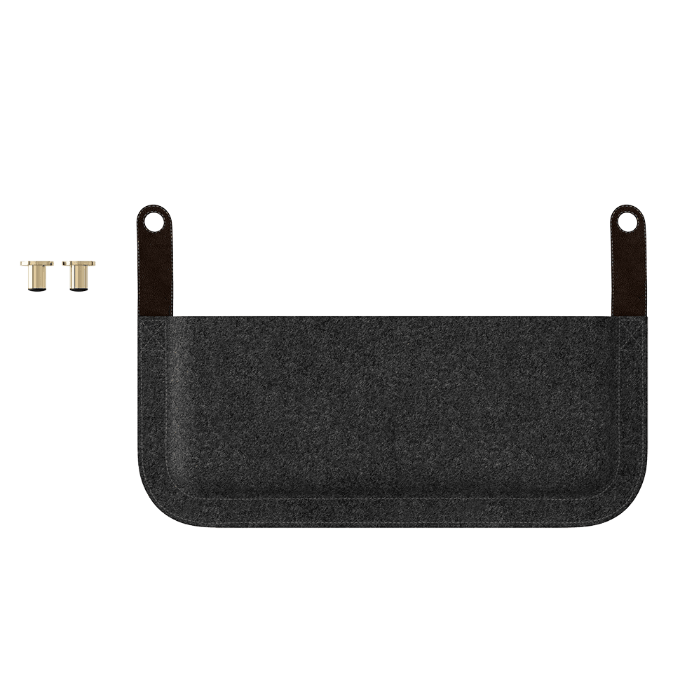 Sofa 3-osobowa LOUNGE AROUND karmelowy z ciemnym dębem UMAGE Eye on Design