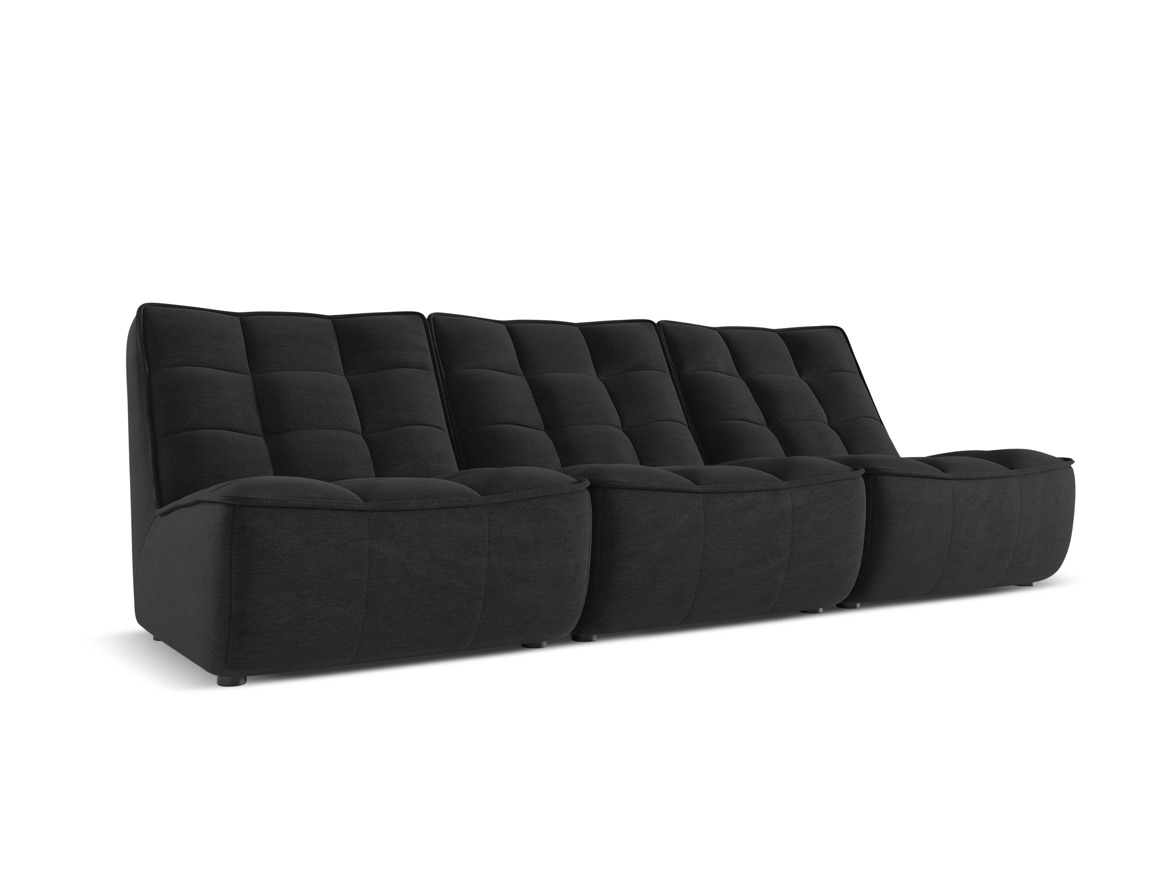 Sofa 3-osobowa MONI czarny melanż Maison Heritage Eye on Design