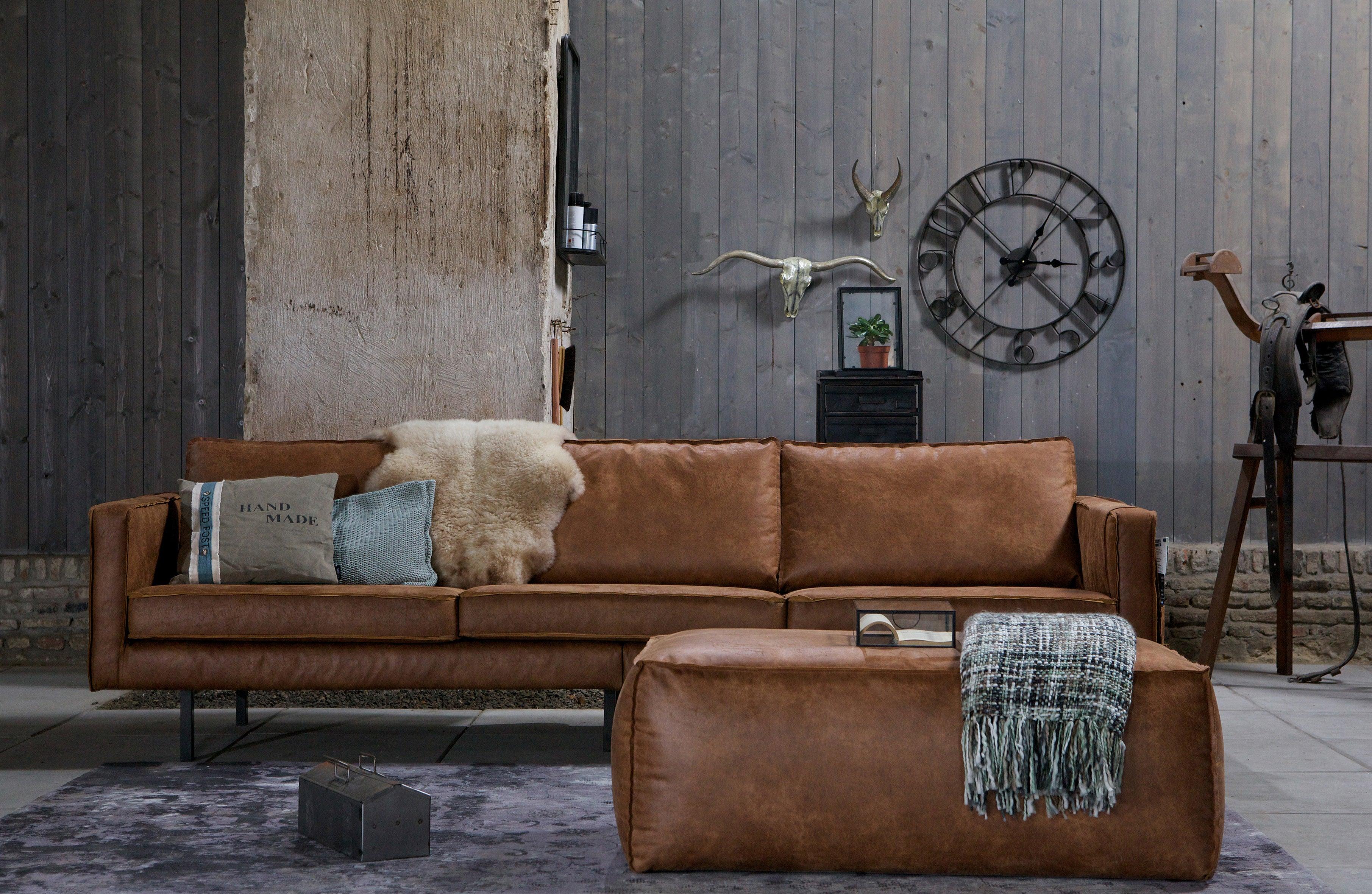 Sofa 3-osobowa skórzana RODEO koniakowy Be Pure Eye on Design