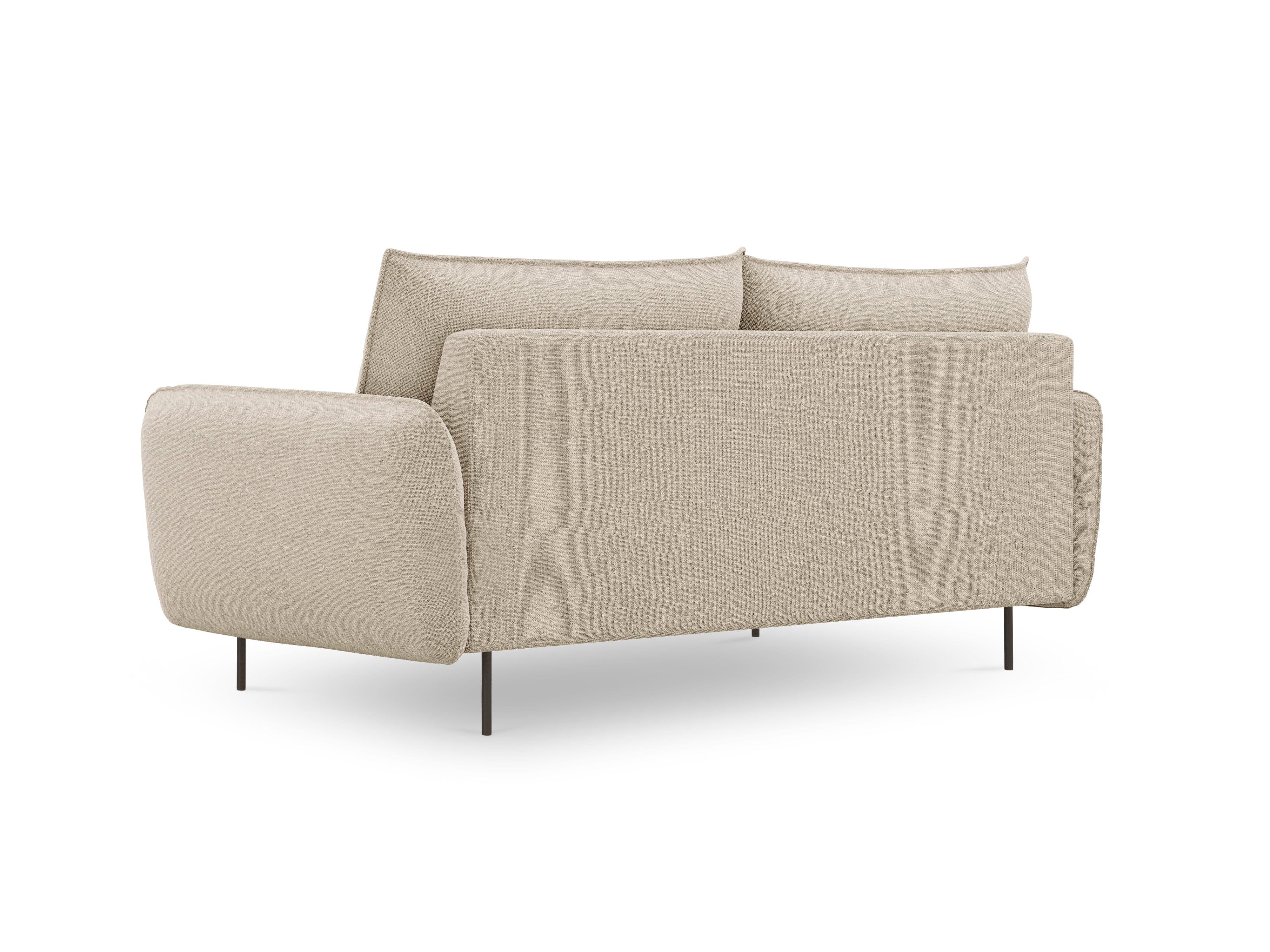 Sofa 3-osobowa VIENNA beżowy z czarną podstawą Cosmopolitan Design Eye on Design