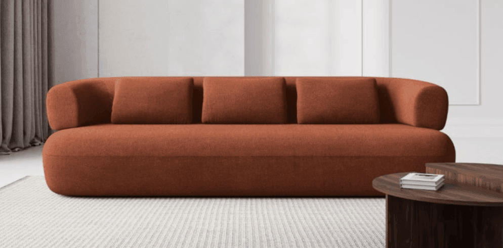 Sofa 4-osobowa ALDRIN różowy szenil Windsor & Co Eye on Design