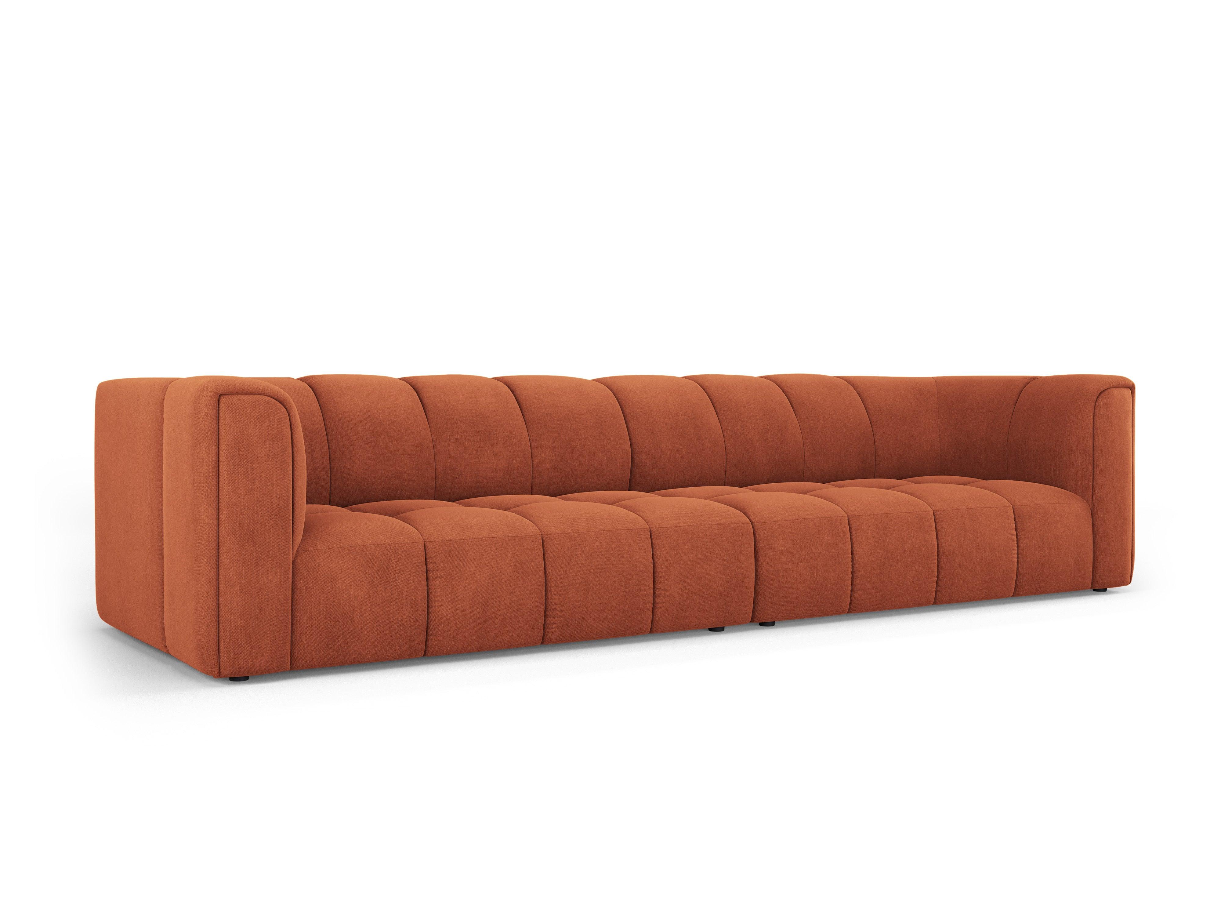 Sofa 4-osobowa FRANCESCA terracotta szenil Milo Casa Eye on Design