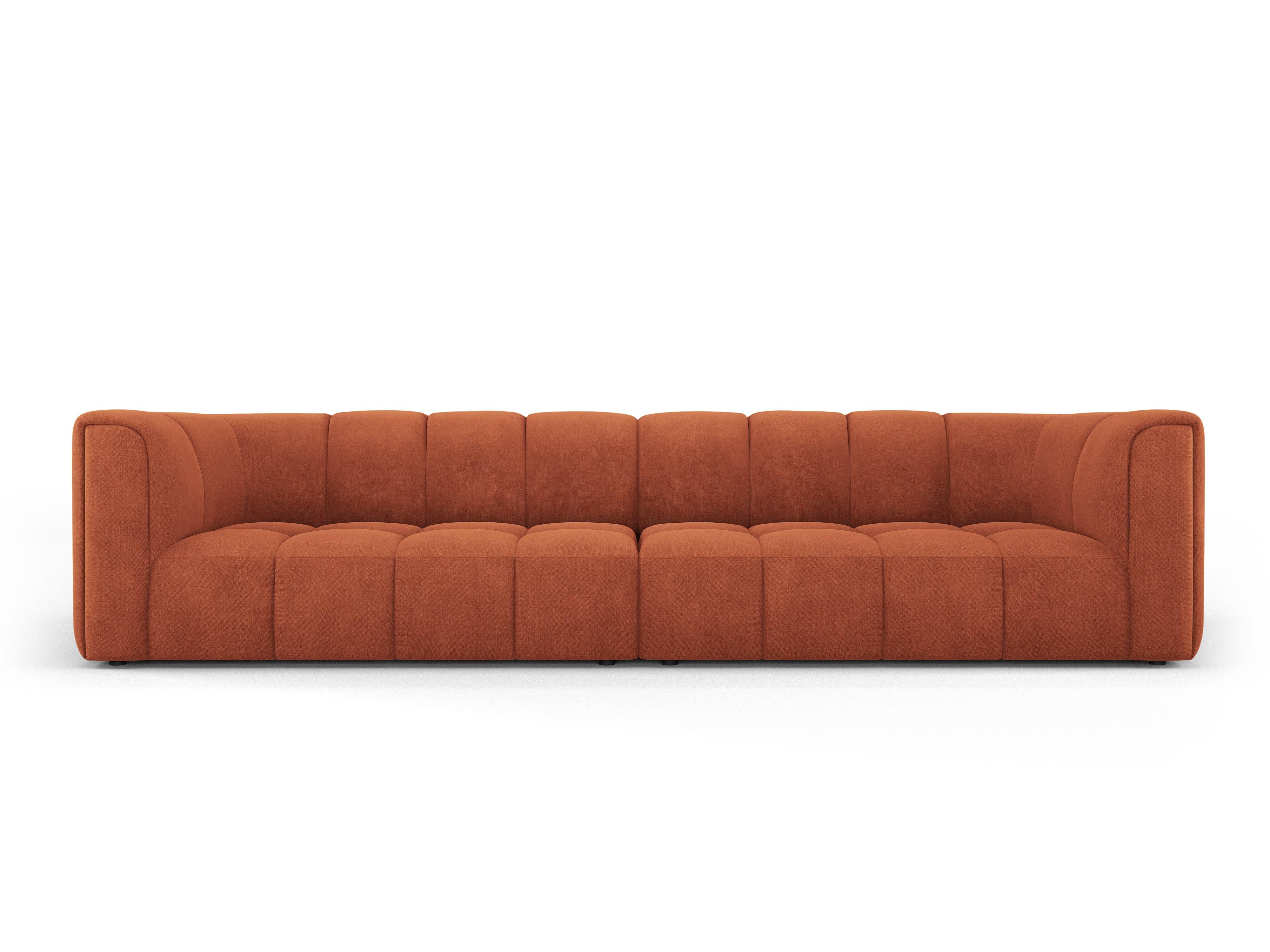 Sofa 4-osobowa FRANCESCA terracotta szenil Milo Casa Eye on Design