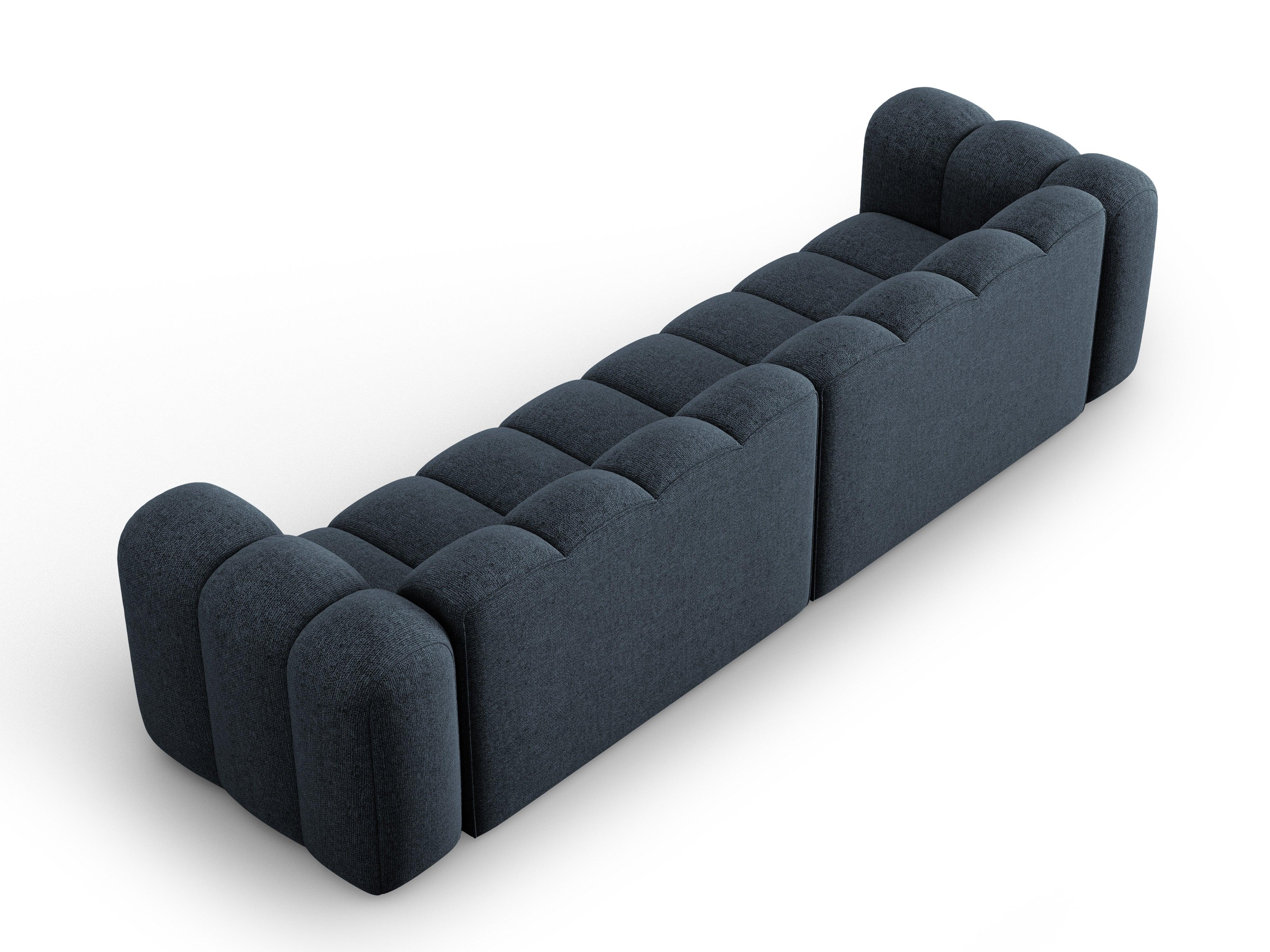 Sofa 4-osobowa SKYLER granatowy szenil Interieurs 86 Eye on Design