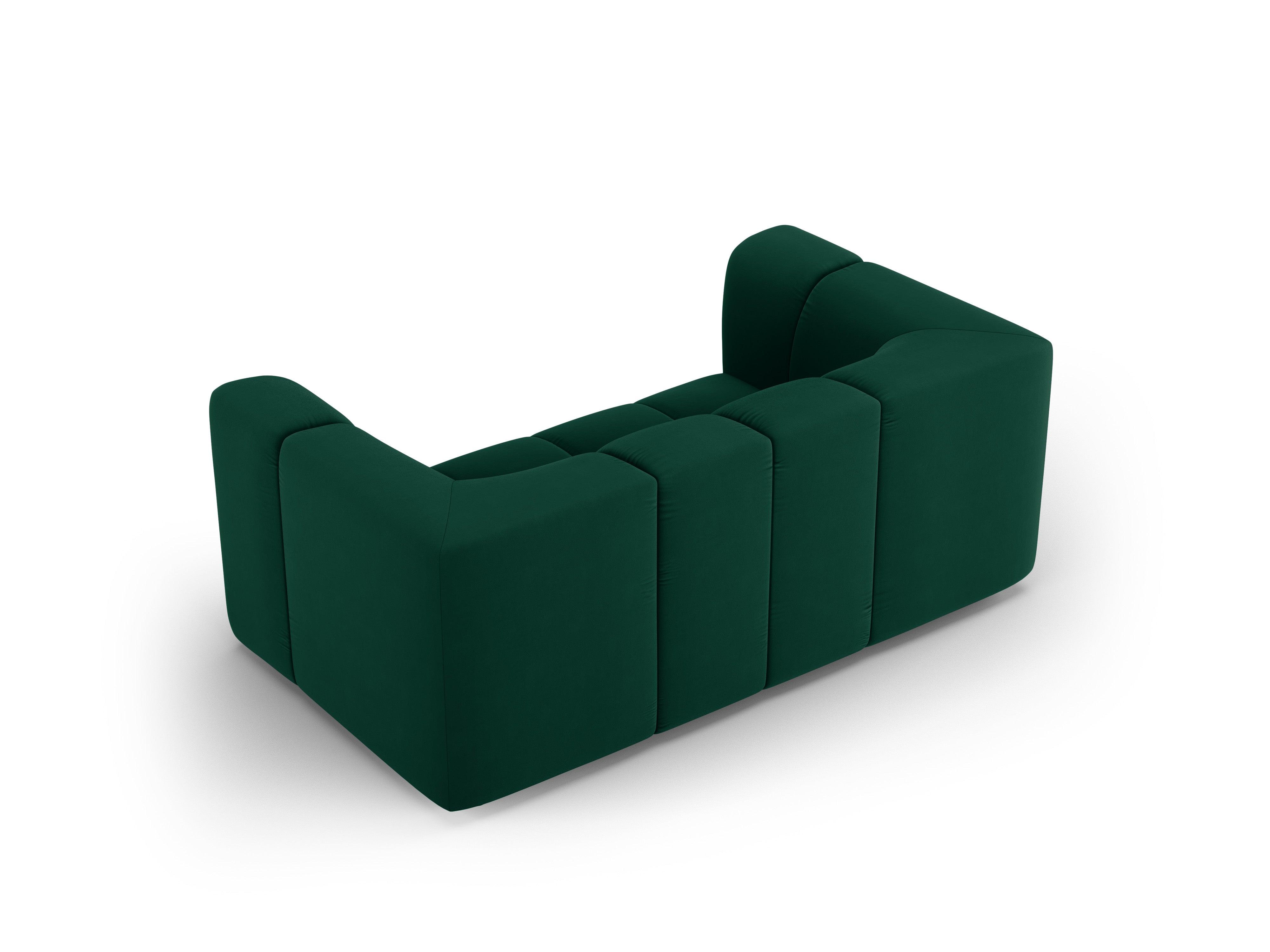 Sofa aksamitna 2-osobowa FRANCESCA butelkowa zieleń Milo Casa Eye on Design