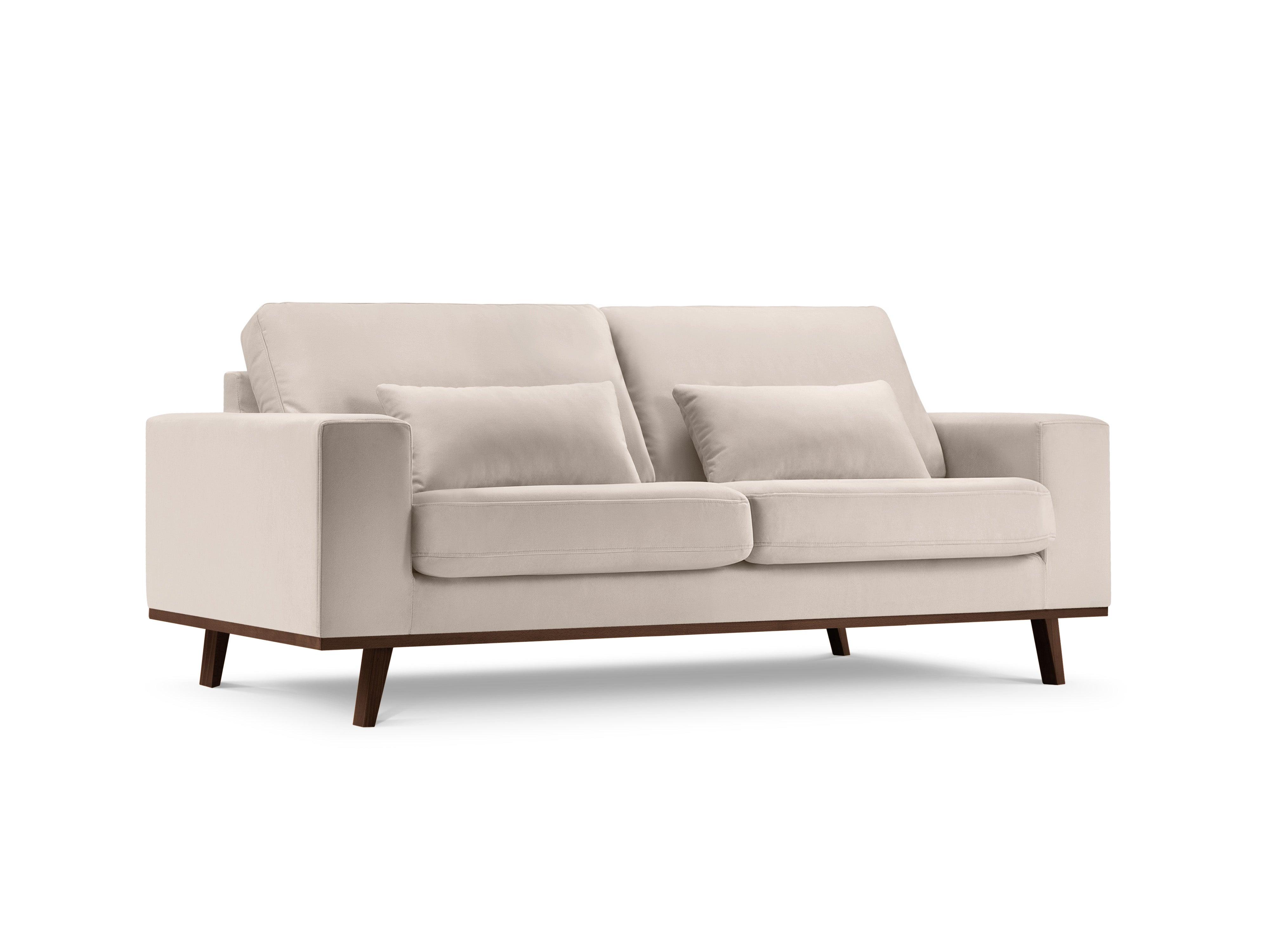 Sofa aksamitna 2-osobowa HEBE beżowy Mazzini Sofas Eye on Design