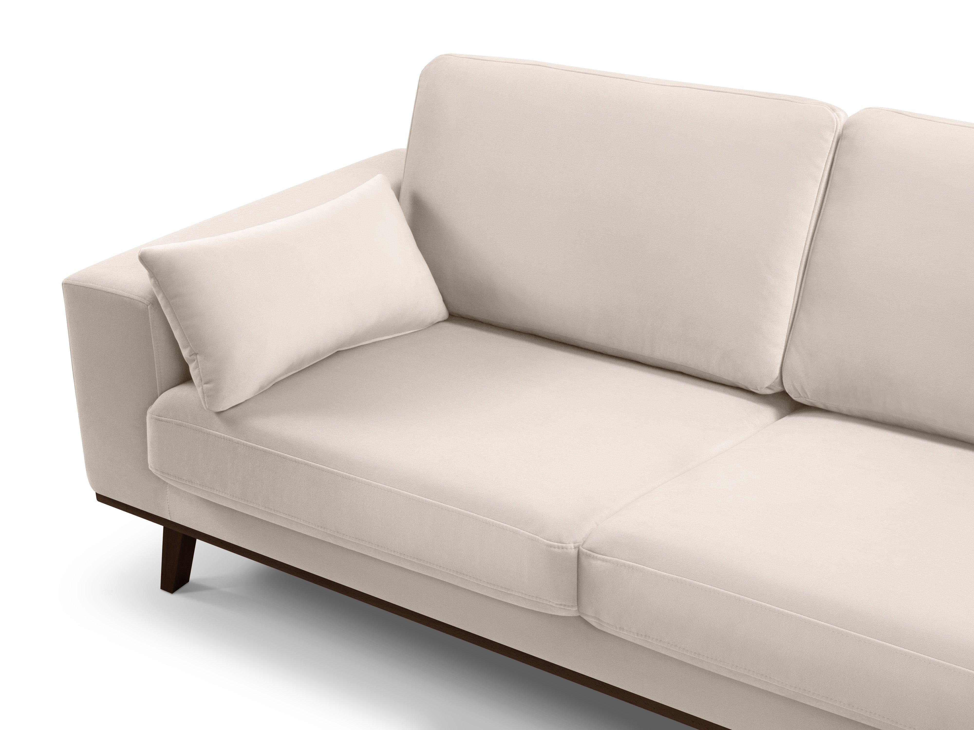 Sofa aksamitna 2-osobowa HEBE beżowy Mazzini Sofas Eye on Design