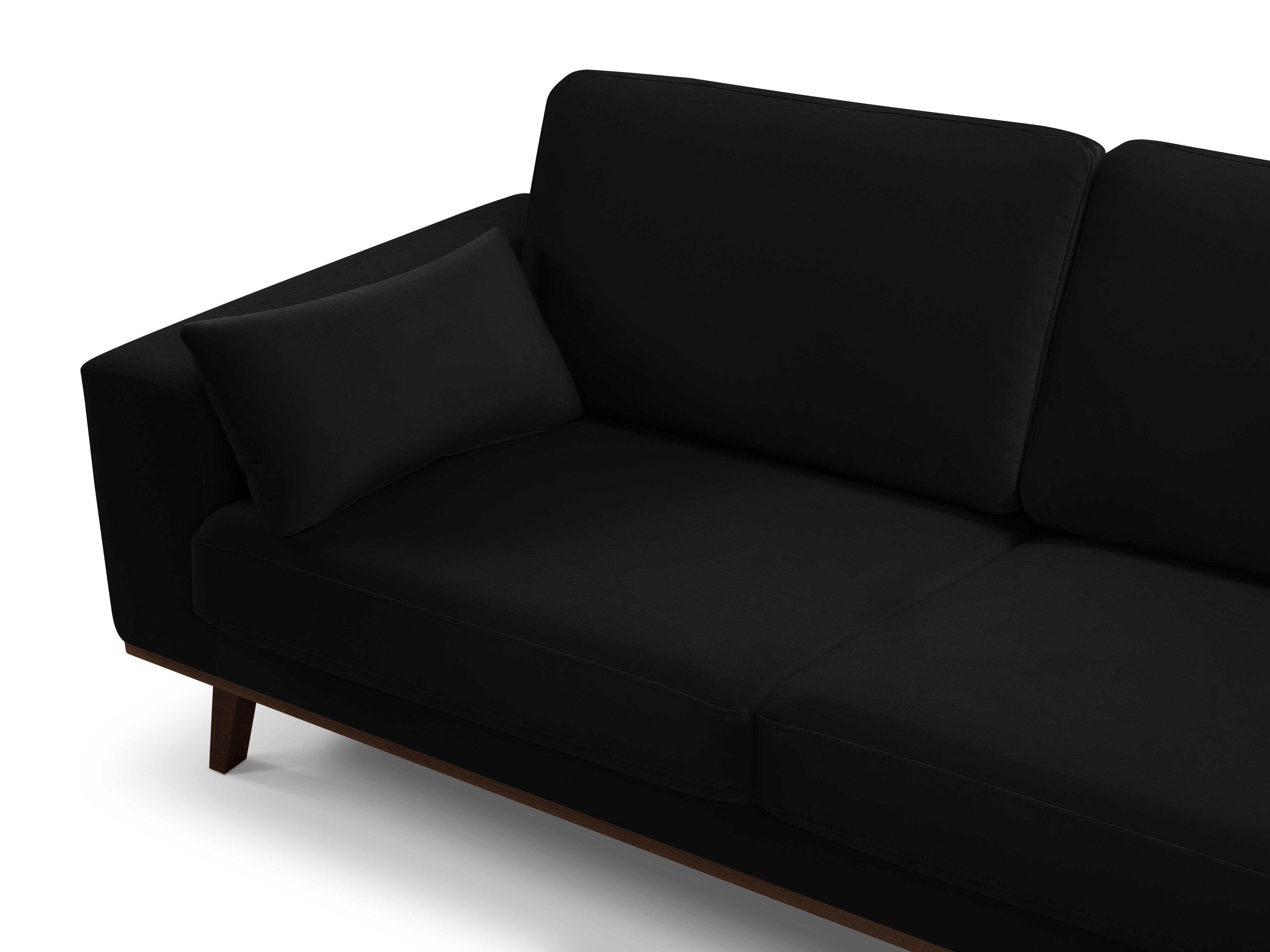 Sofa aksamitna 2-osobowa HEBE czarny Mazzini Sofas Eye on Design