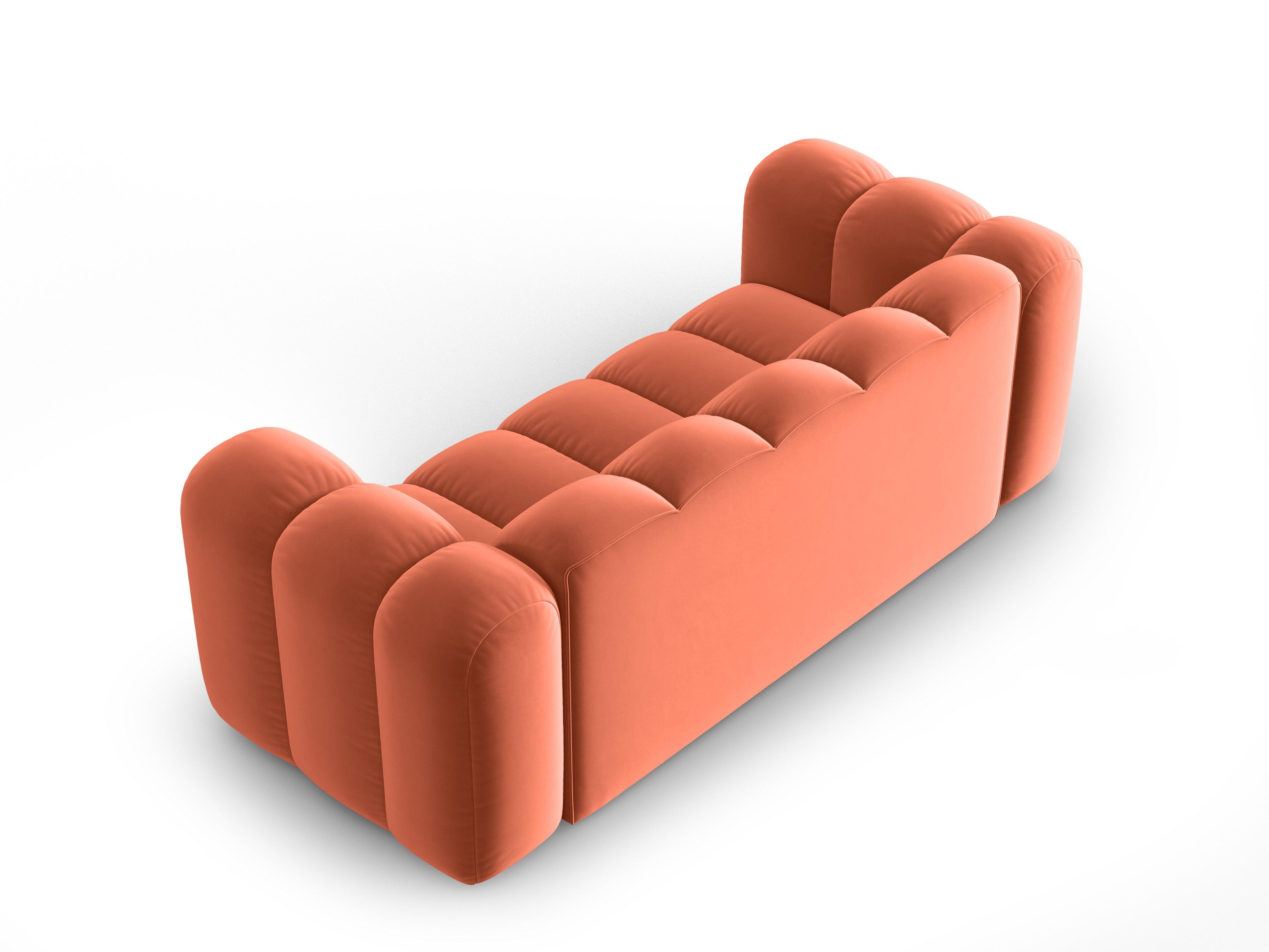 Sofa aksamitna 2-osobowa SKYLER koralowy Interieurs 86 Eye on Design