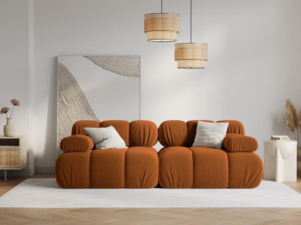 Sofa aksamitna 2-osobowa TROPEA terracotta Milo Casa Eye on Design
